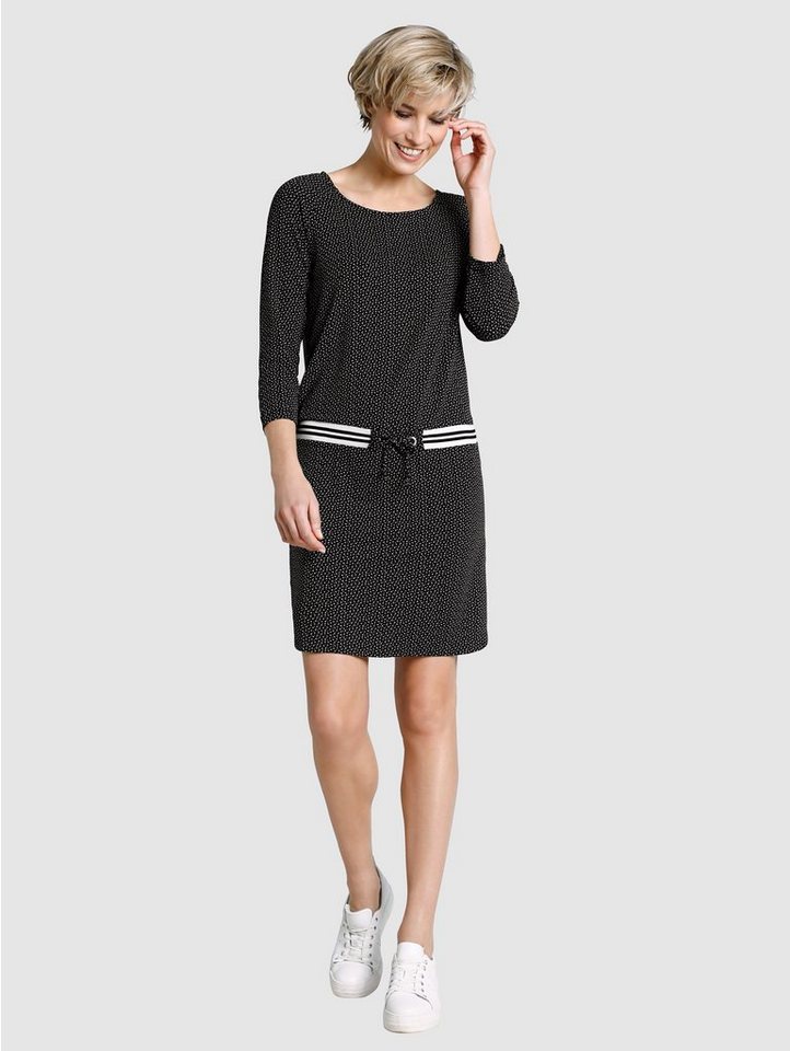 Dress In Kleid mit grafischen Druck in schwarz