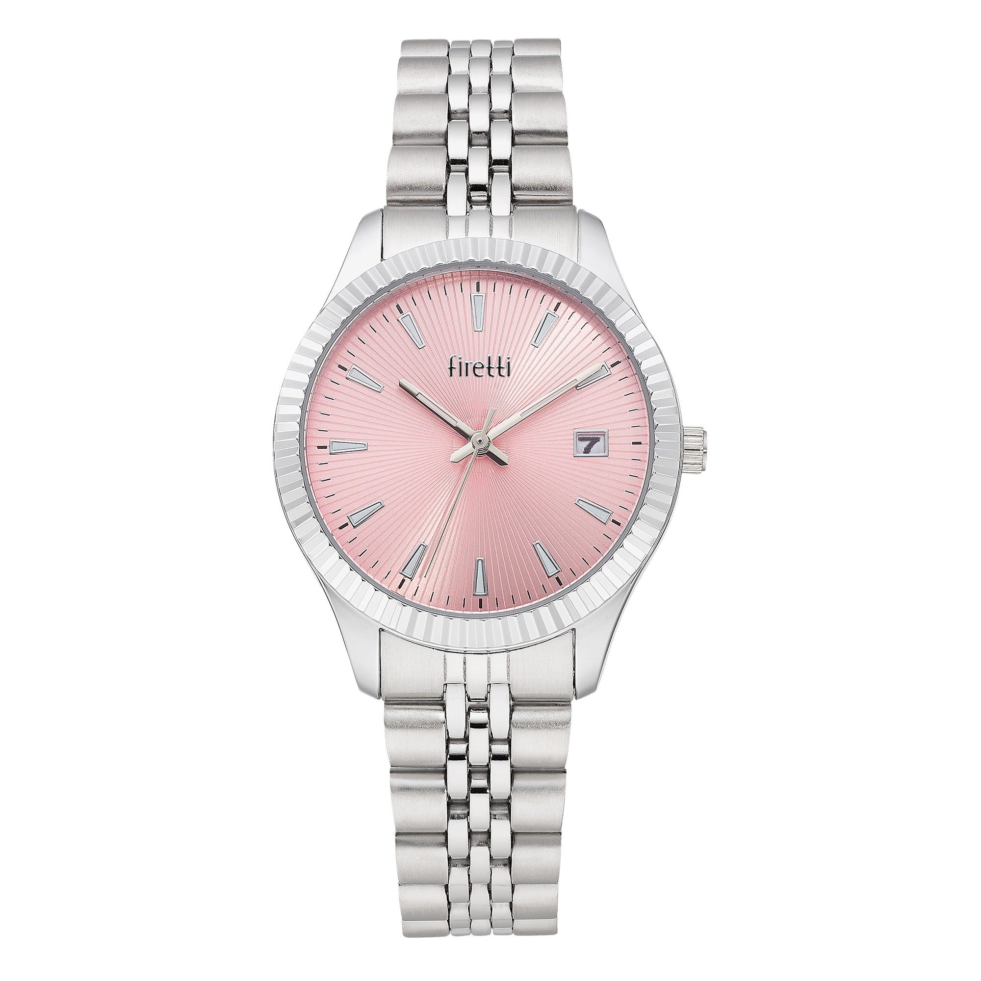 Firetti Quarzuhr Prestige TLA-30472-81M, Armbanduhr, Damenuhr, Edelstahlarmband, analog