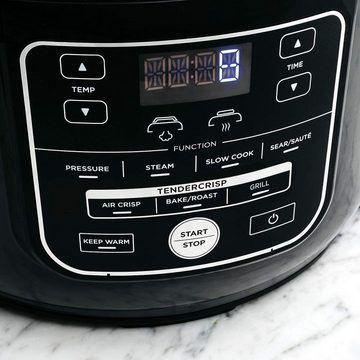 NINJA Multikocher Foodi 7in1 Multikocher 6L Schnellkochtopf Heißluftfritteuse Air fryer, 1460,00 W, mit Fritteuse, Elektrisch, Ohne Öl, Air, Slow Cooker, Dampfgarer