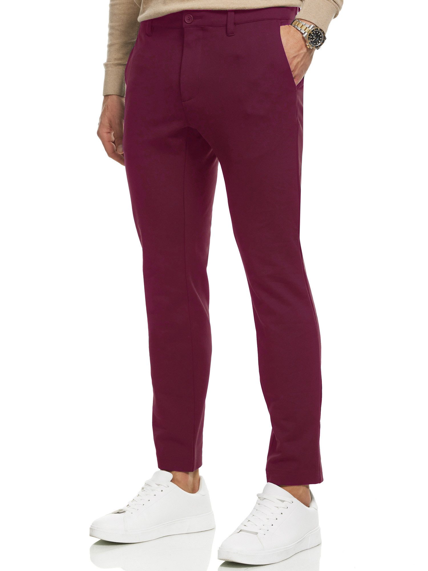 Indicode Chinohose Herren Rodekro Chino Hose Herrenhose Performance Pants mit 4 Taschen
