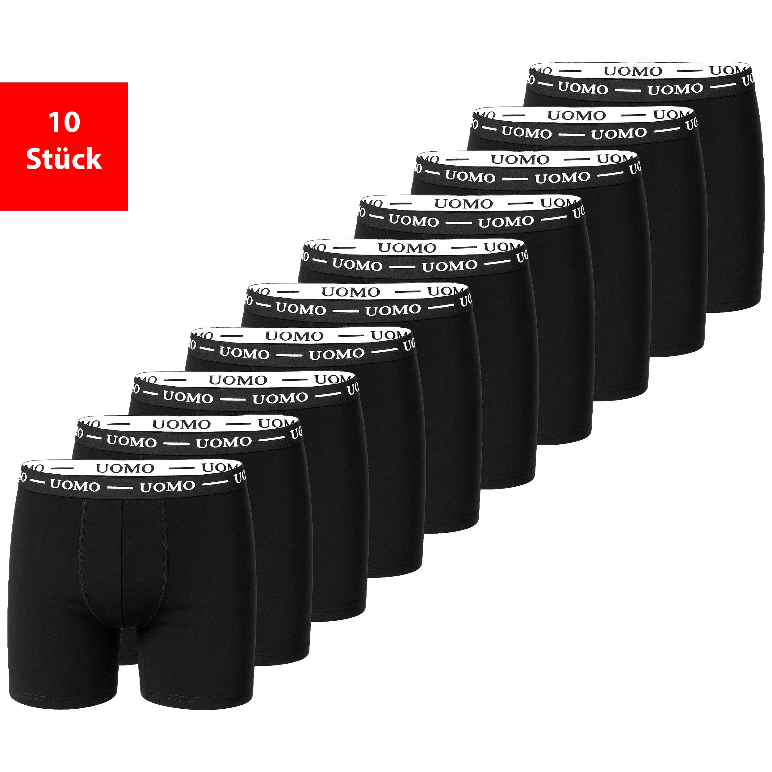 Fashionschmiede Boxershorts Herren Unterwäsche im 10er Pack Retroshorts Pants Baumwolle (Packung, 10-St., 10er-Pack)
