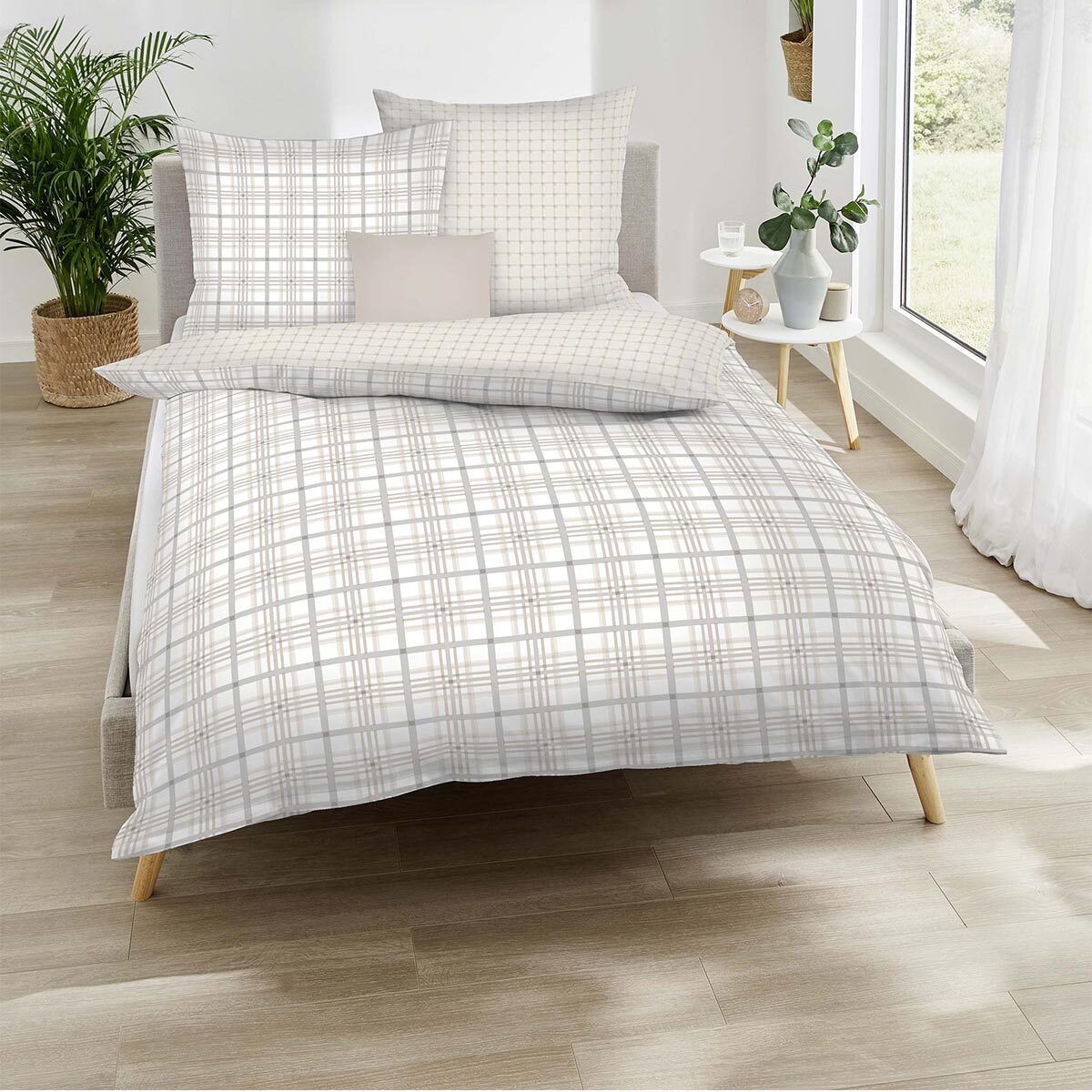 TRAUMSCHLAF Bettwäsche Plaid, Biber, 2 teilig, günstig online kaufen