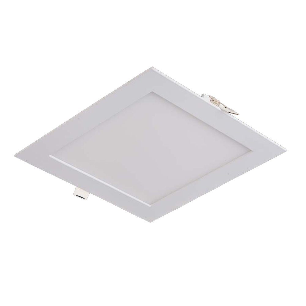 V-TAC LED Panel 18 Watt LED Panel Ultra Slim Einbauleuchte Quadrat Eckig 22,5 x 22,5, Neutralweiß, LED Panele Unterputz 12 Watt Neutralweiß, 225x225x25mm, Form: eckig