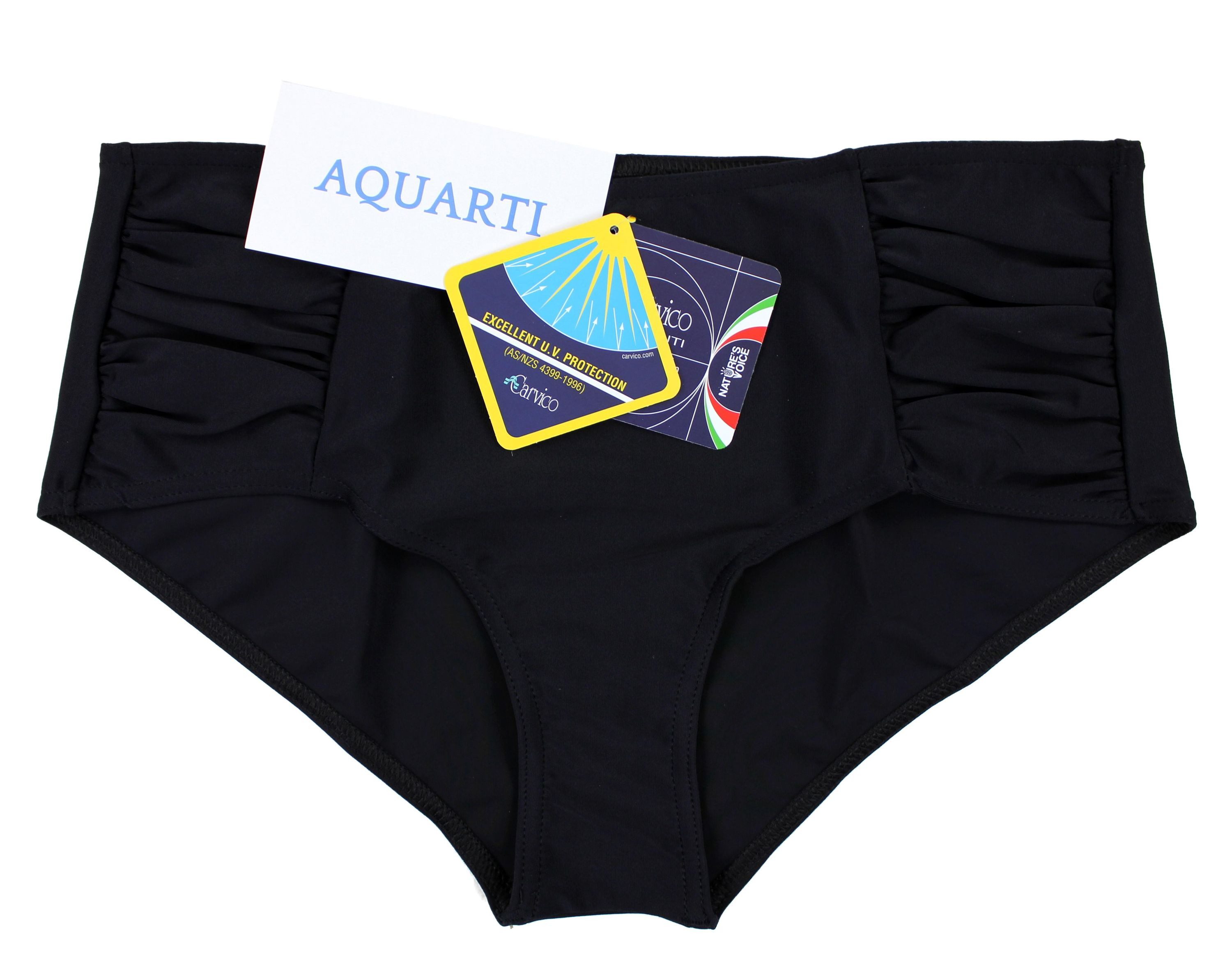 Aquarti Bikini-Hose Aquarti Damen Bikinihose Hotpants mit seitlichen Raffungen – Bild 4 von 5