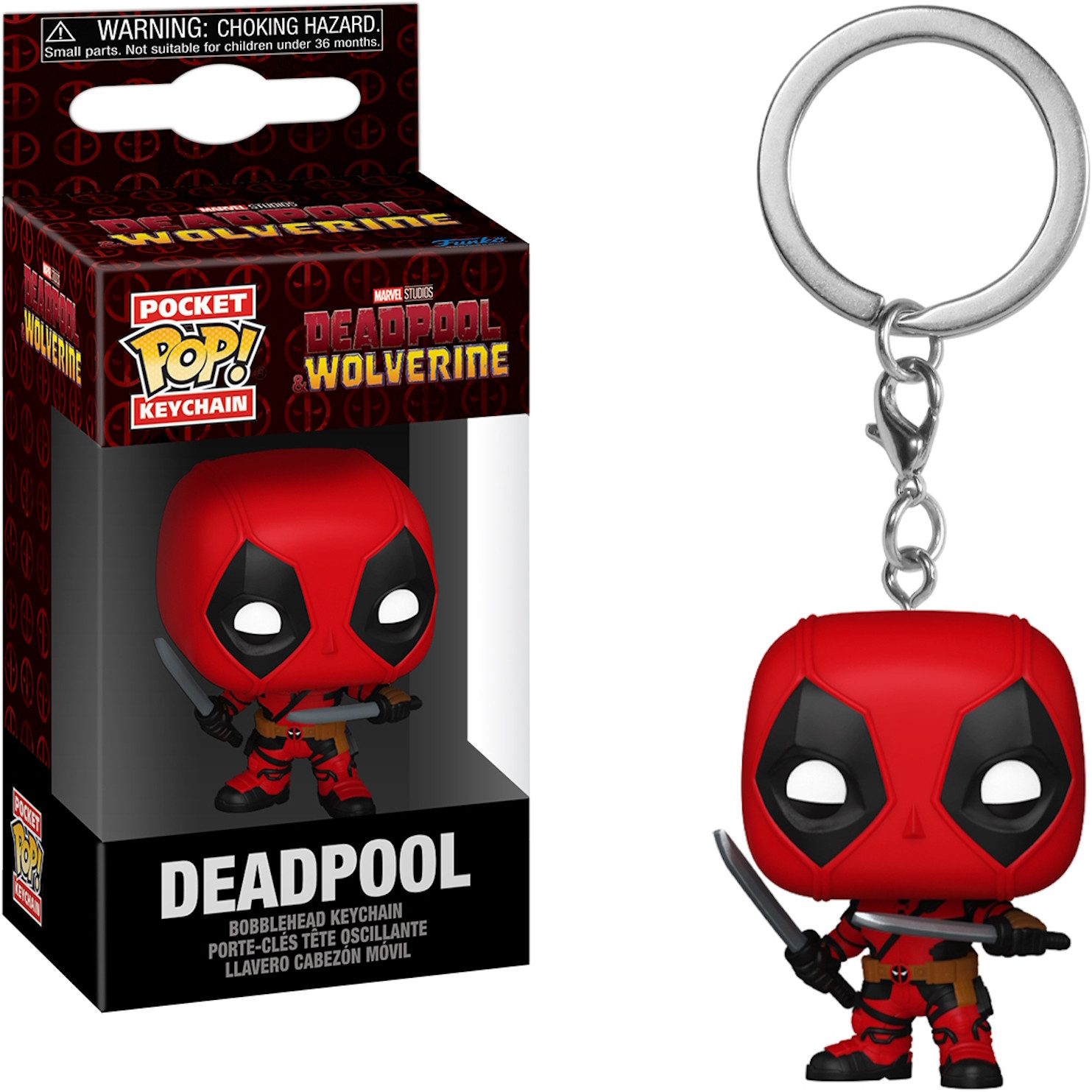 Funko Schlüsselanhänger Deadpool Wolverine - Deadpool günstig online kaufen