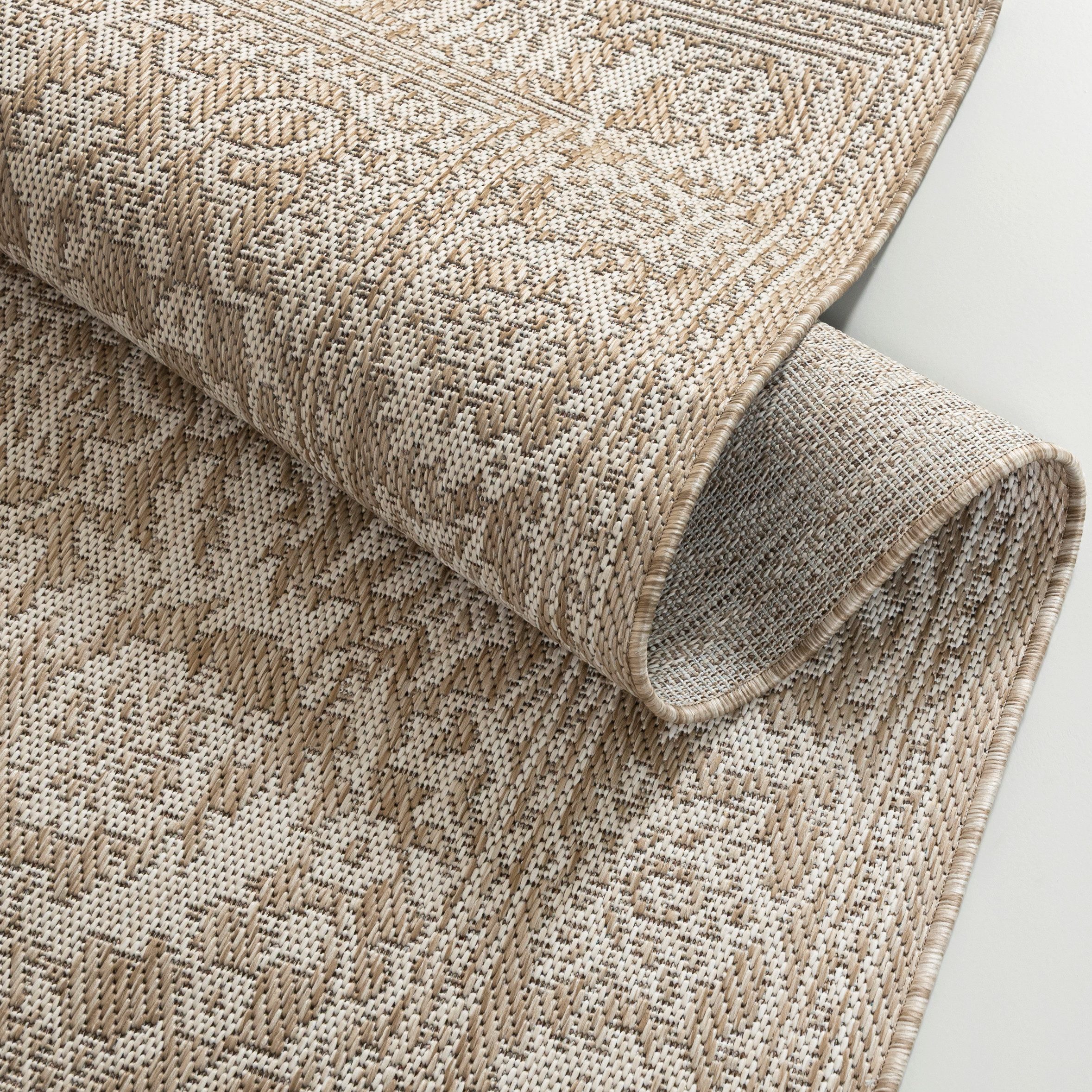 Mazovia Designteppich In-Outdoor-Teppich Vintage Balkon, Terrasse, Patio, P günstig online kaufen