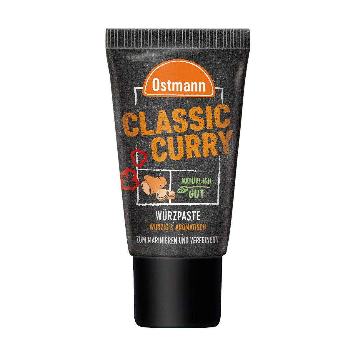 Ostmann Gewürz, Ostmann Curry Würzpaste ideal zum Marinieren und verfeinern Tube 55g