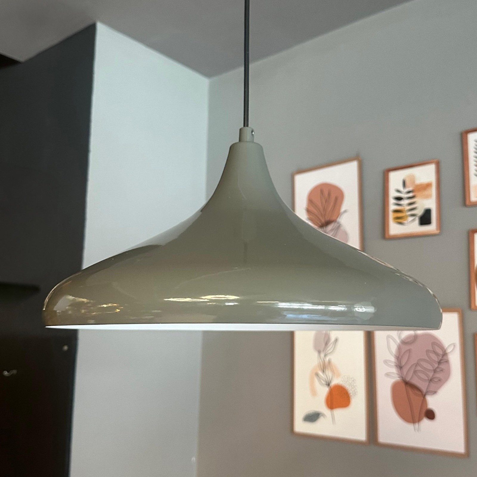 Bamyum Pendelleuchte Bamyum Pendelleuchte Durchmesser 35 cm E27 Metall Moderne Lampe, ohne Leuchtmittel