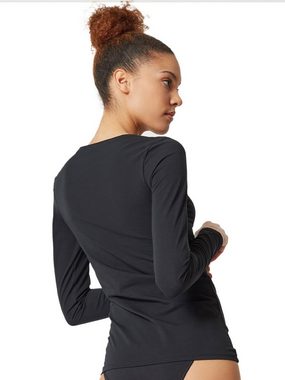Skiny Unterhemd 2er Pack Damen Shirt langarm Cotton Essentials (Packung, 2-St) -