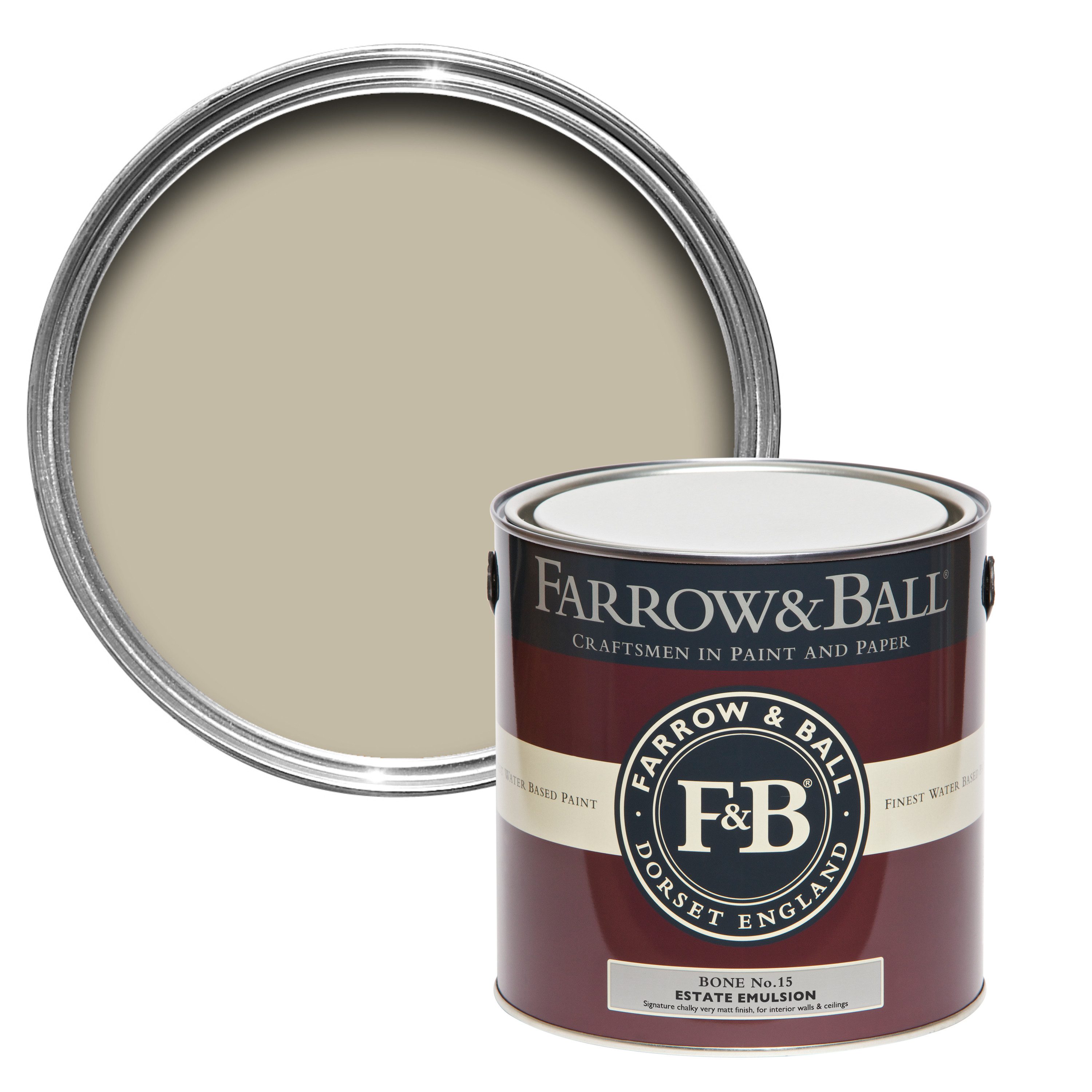 Wandfarbe Farrow and Ball - Bone 15