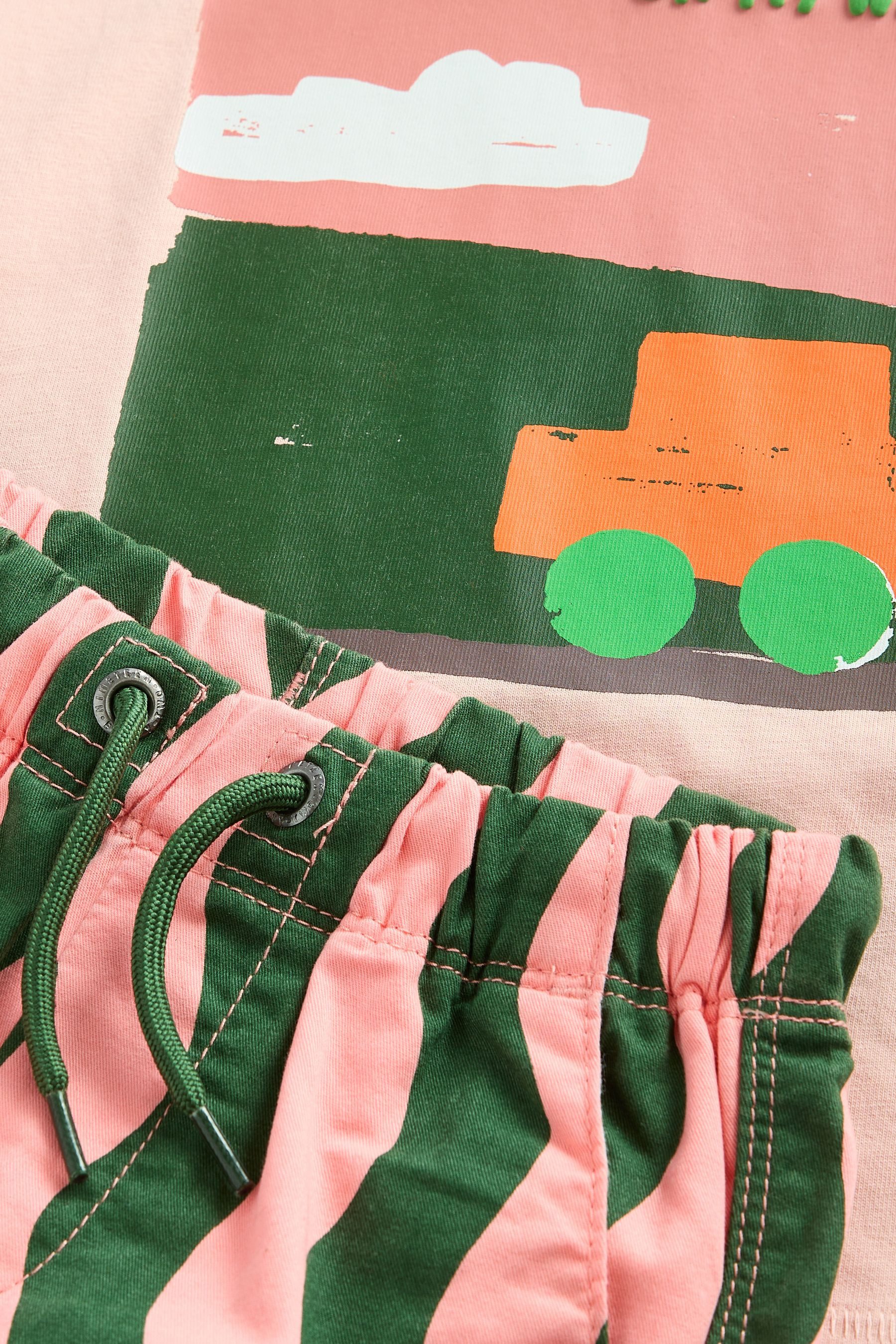 Next Shirt & Shorts T-Shirt und Shorts aus 100 % Baumwolle (2-tlg)