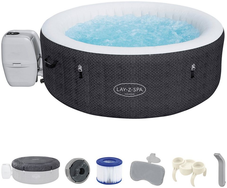 Bestway Whirlpool LAY-Z-SPA®, (Set), WLAN-Havana AirJet™ Ø 180 x 66 cm, rund