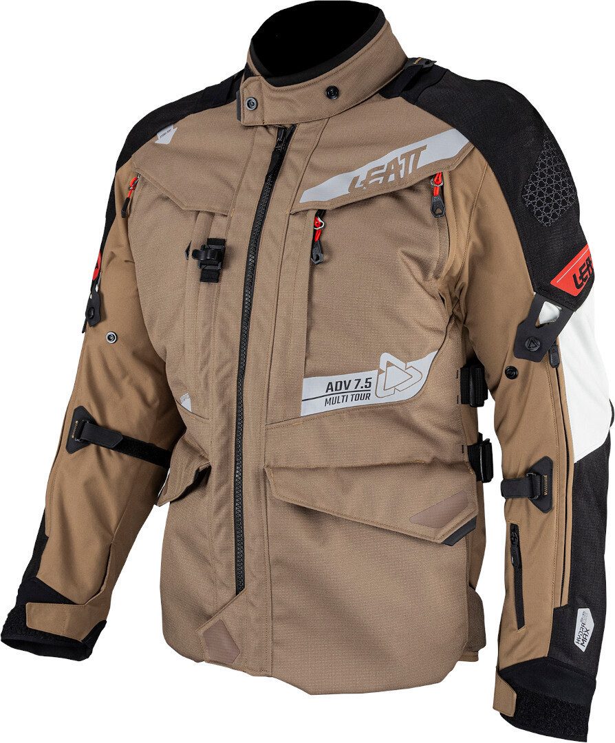 Leatt Motorradjacke ADV Multitour 7.5 wasserdichte Textiljacke Rückenprotektor enthalten,herausnehmbares Innenfutter,herausnehmb