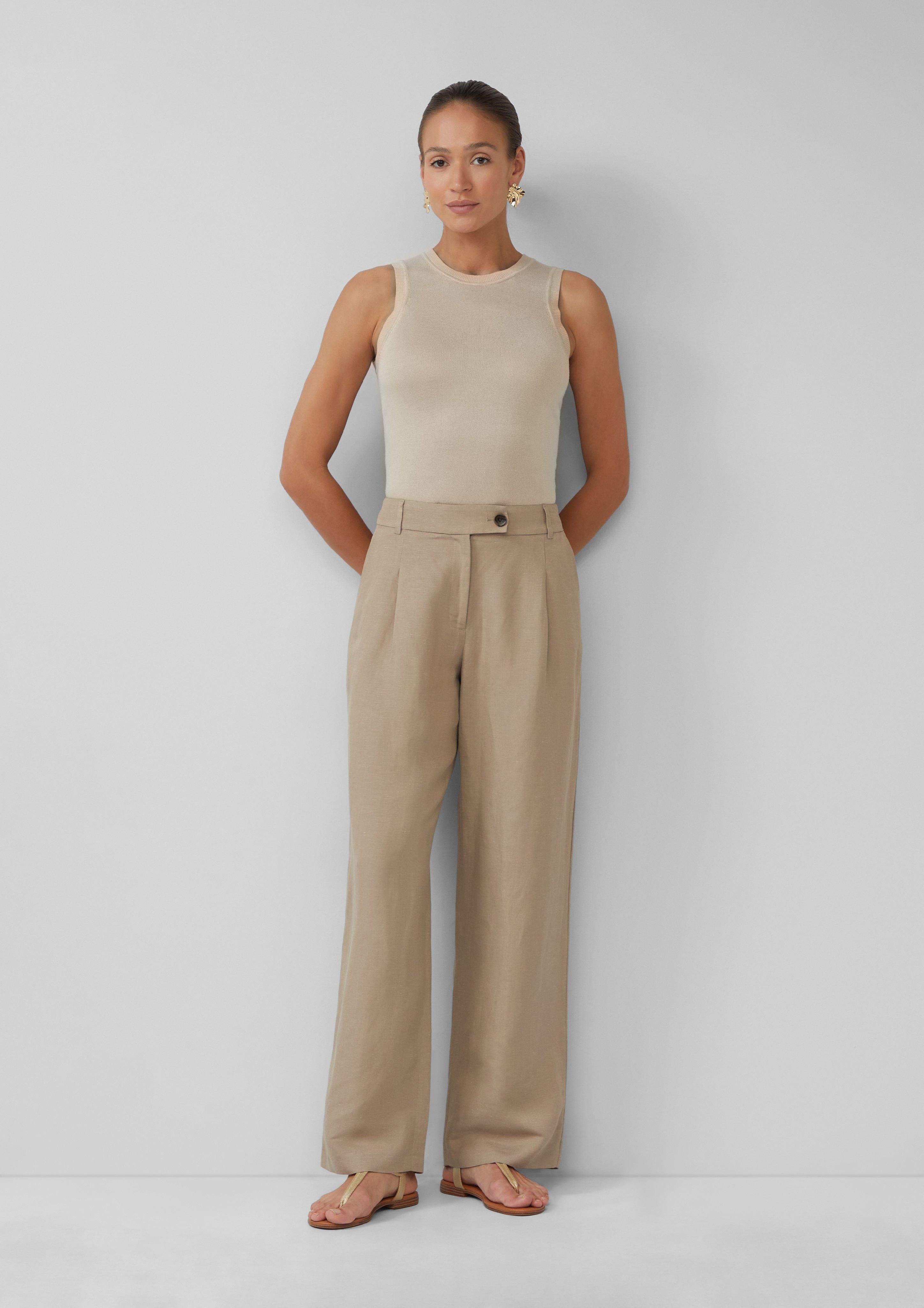 s.Oliver BLACK LABEL Stoffhose Relaxed-Fit-Hose aus günstig online kaufen
