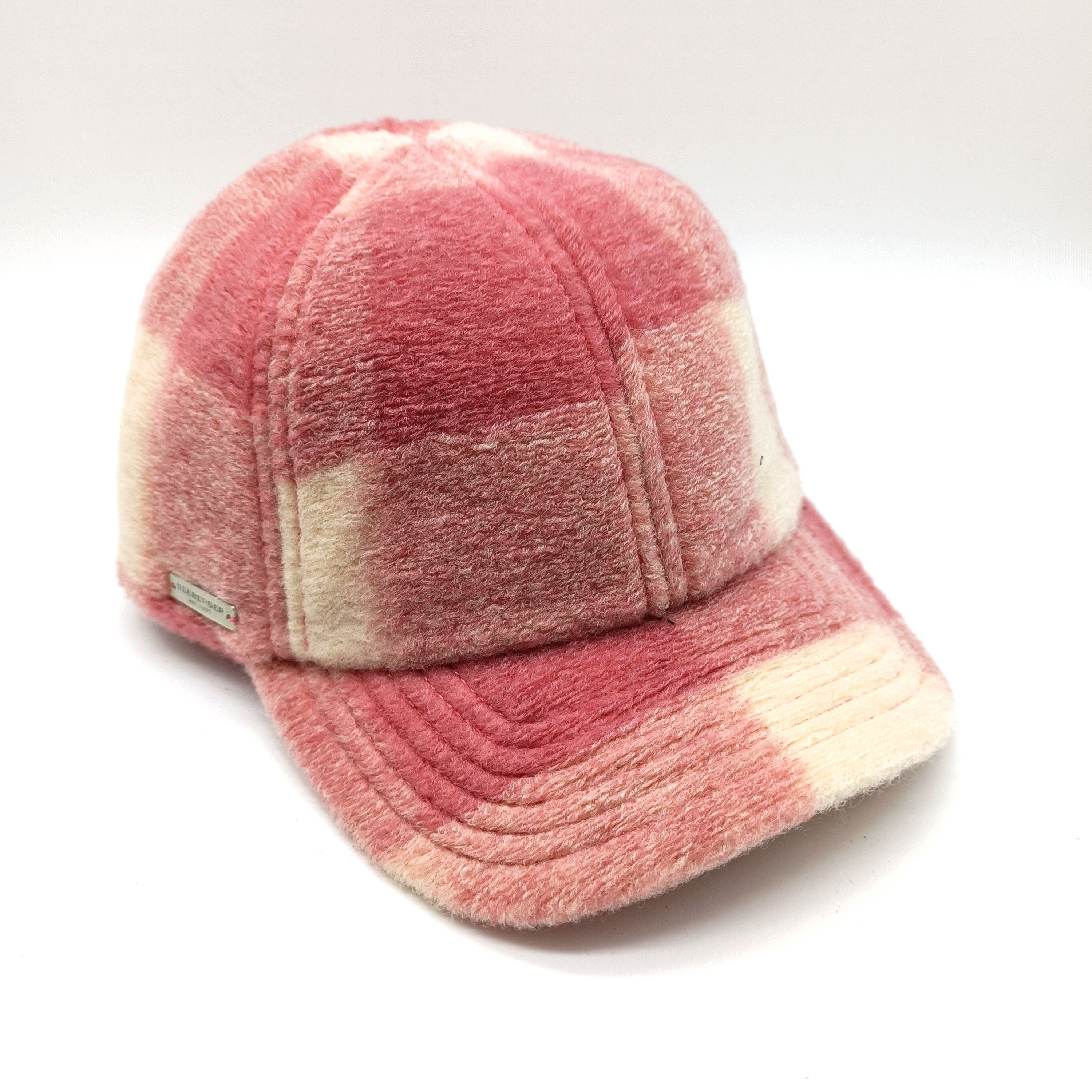 Seeberger Sonnenhut Woll Baseballmütze rosewood/white