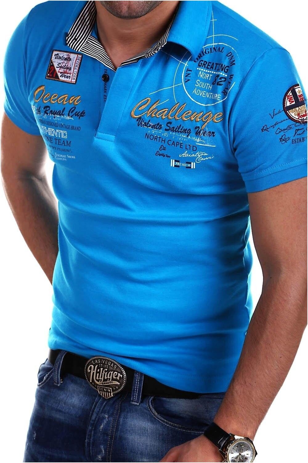 behype Poloshirt "CHALLENGE", mit sportiven Prints & Stickerei günstig online kaufen