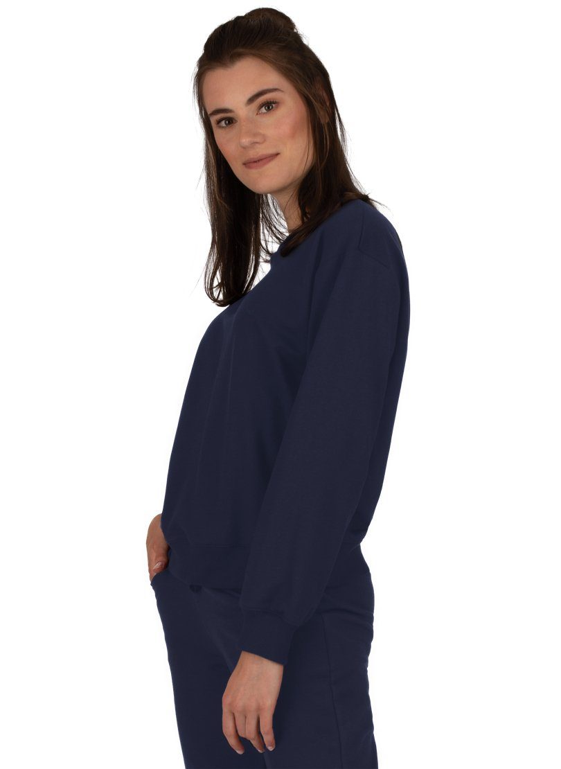 Sweatshirt TRIGEMA Dünnes Trigema navy Sweatshirt