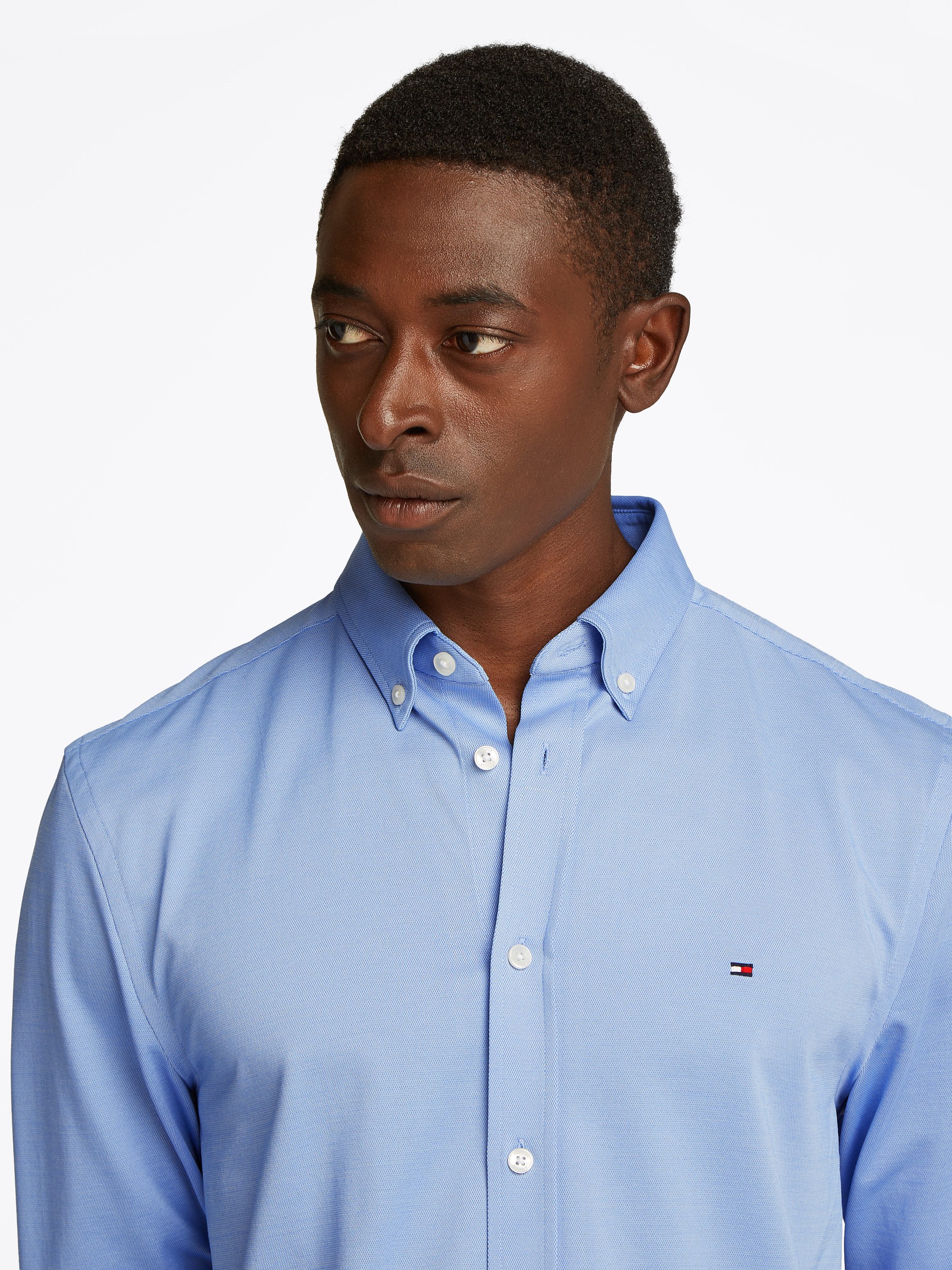 Tommy Hilfiger Langarmhemd PERFORMANCE TWO TONE SF SHIRT günstig online kaufen