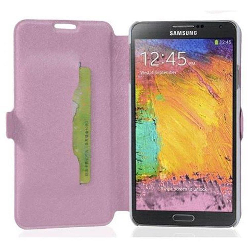 Cadorabo Handyhülle für Samsung Galaxy NOTE 3 Hülle Samsung Galaxy NOTE 3, Schutzhülle mit Magnetverschluss und Kartenfach