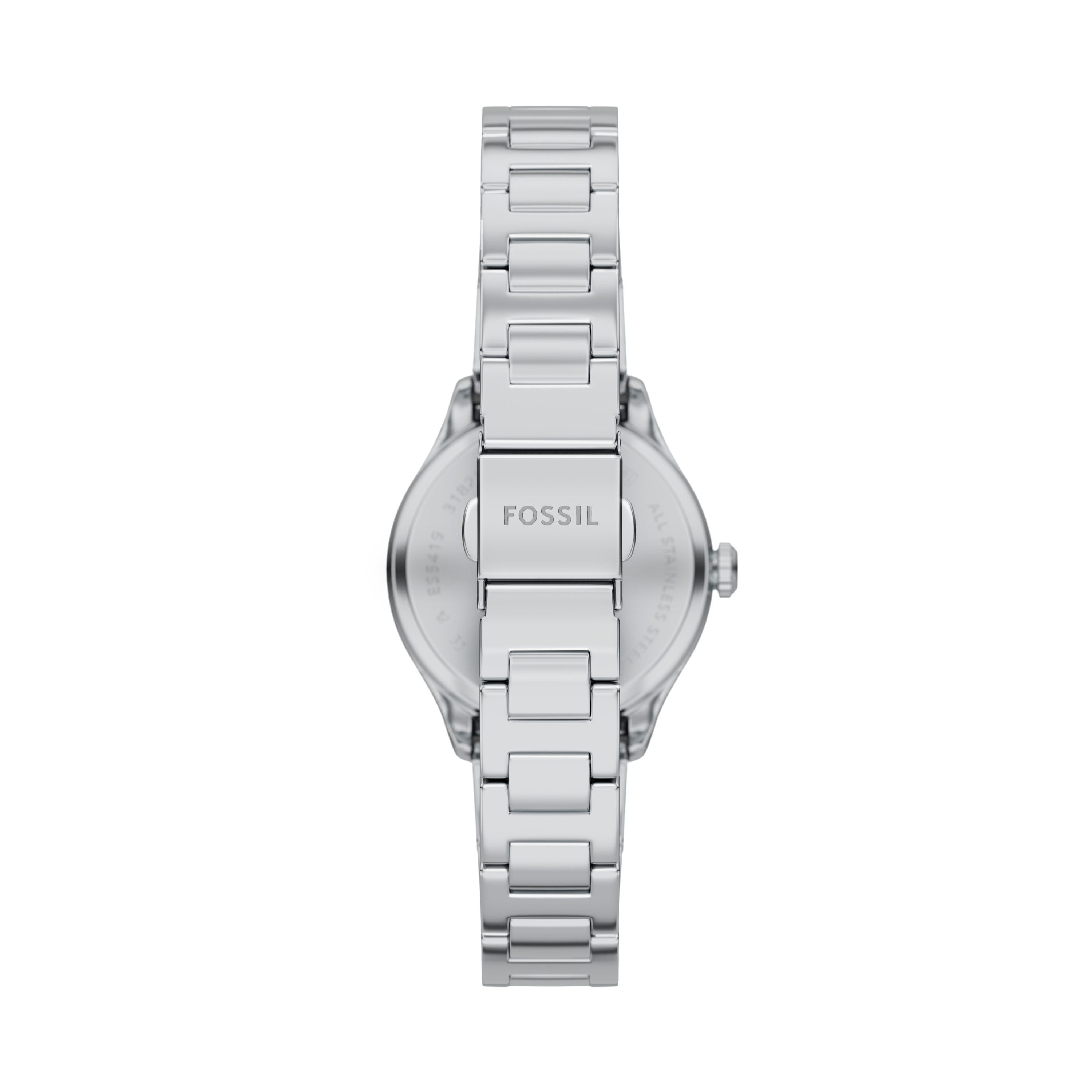 Fossil Quarzuhr GILMORE ES5419, Armbanduhr, Damenuhr, Edelstahlarmband, analog