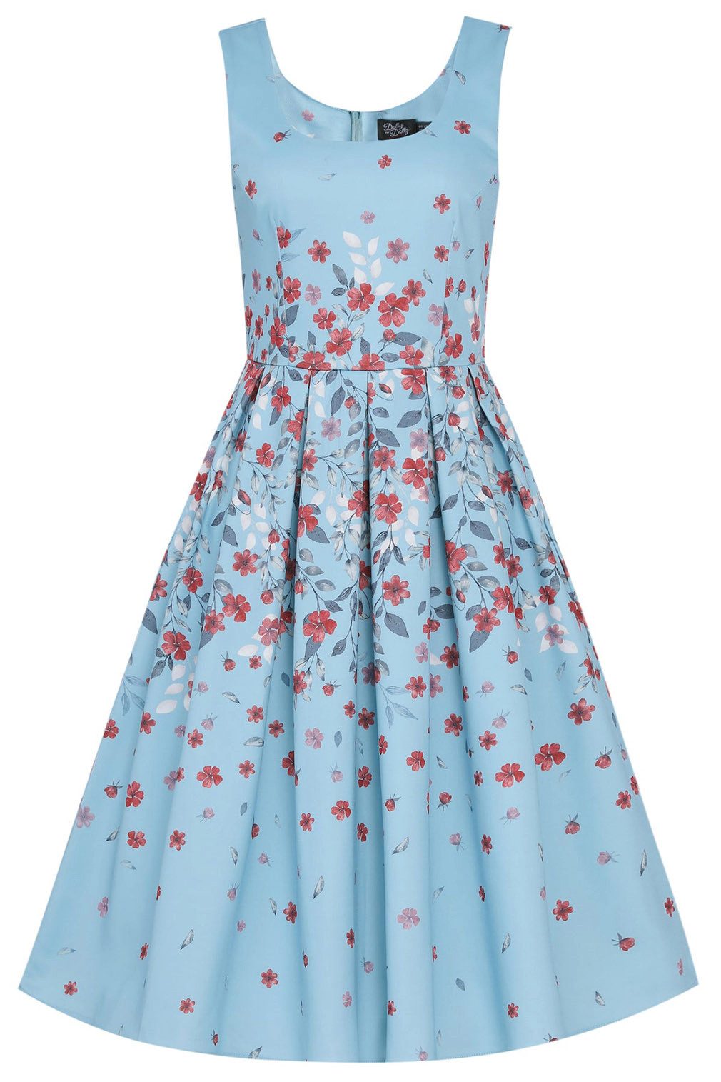 Dolly and Dotty A-Linien-Kleid Amanda Light Blue Delicate Falling Flower Re günstig online kaufen
