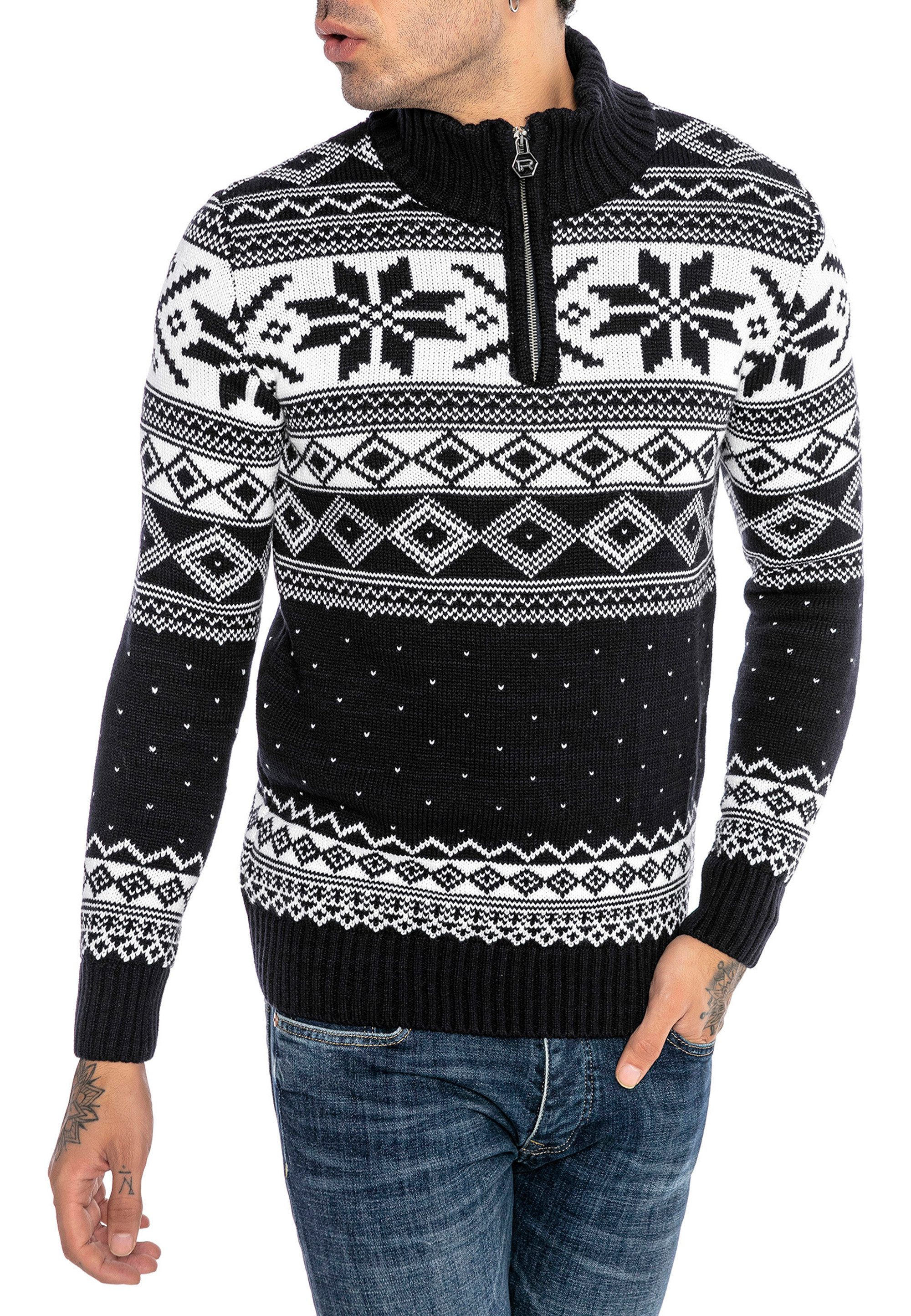 RedBridge Strickpullover mit angesagtem norwegischem Muster Festliches Norw günstig online kaufen