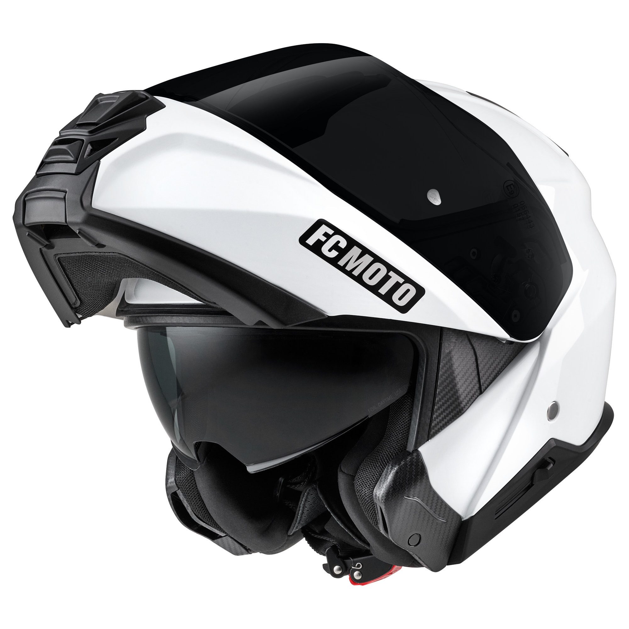 FC-Moto Motorradhelm G-362S Klapphelm, vorbereitet für Pinlockscheibe,herausnehmbares Innenfutter,integr