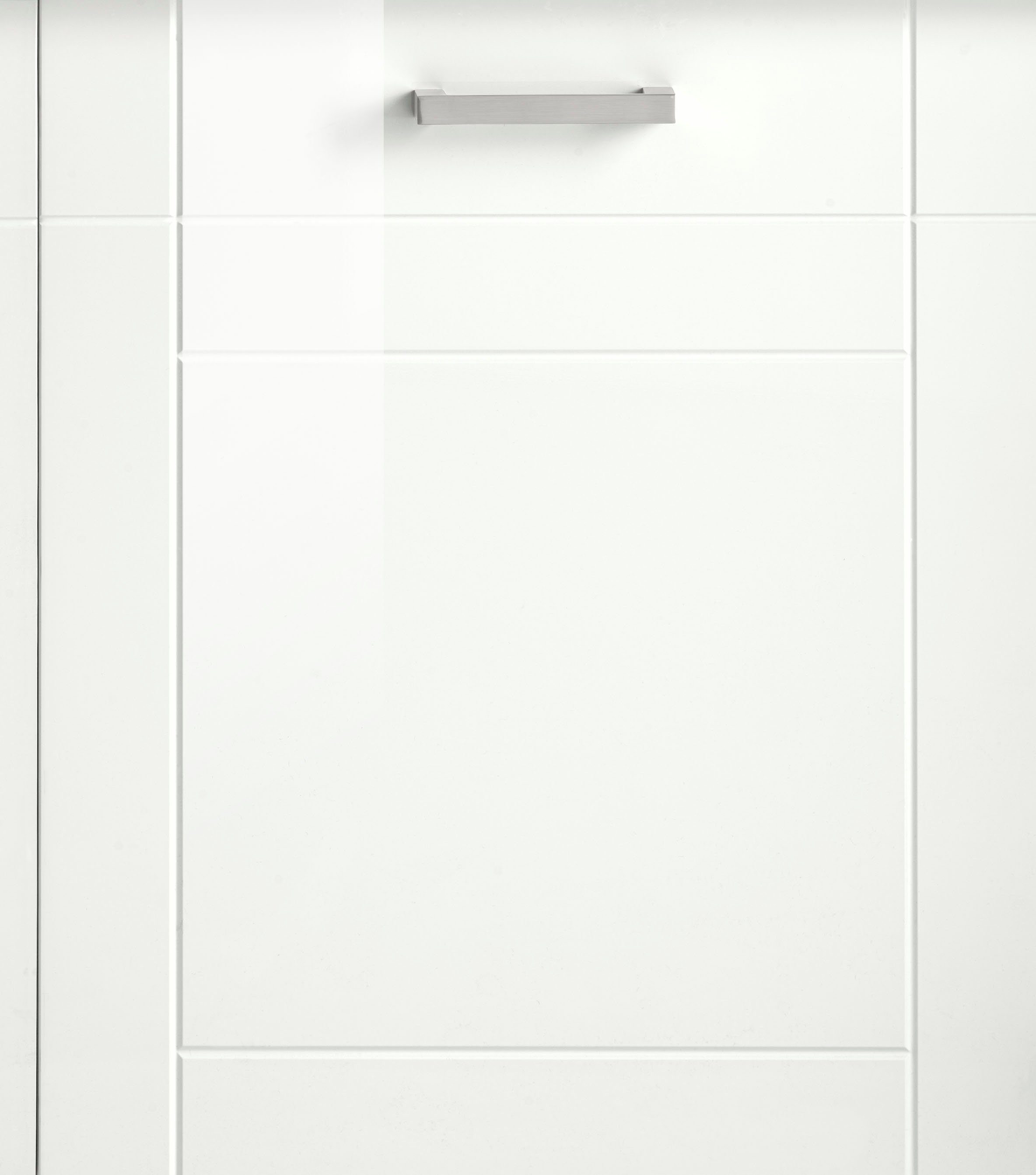 HELD MÖBEL Spülenschrank Tinnum 120 cm breit, Einbauspüle inklusive weiß Metallgriffe, MDF-Fronten, weiß 