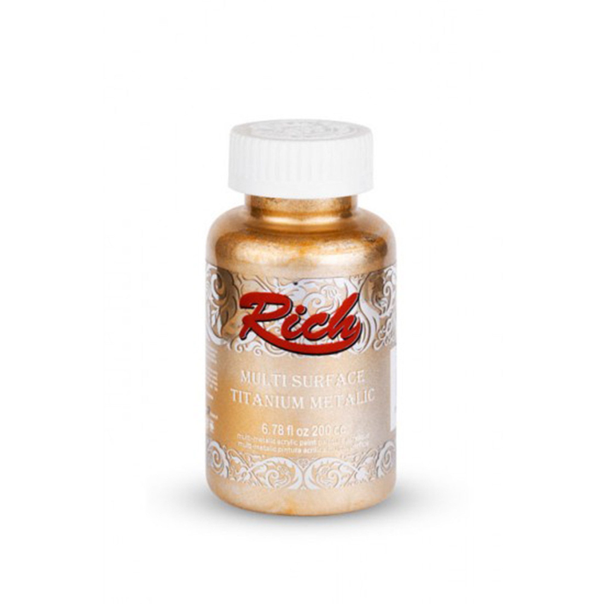 RICH Acrylfarbe Rich Multi Titanium Metallic Farbstoff - 90 / 200 ml - Über 20 Farben