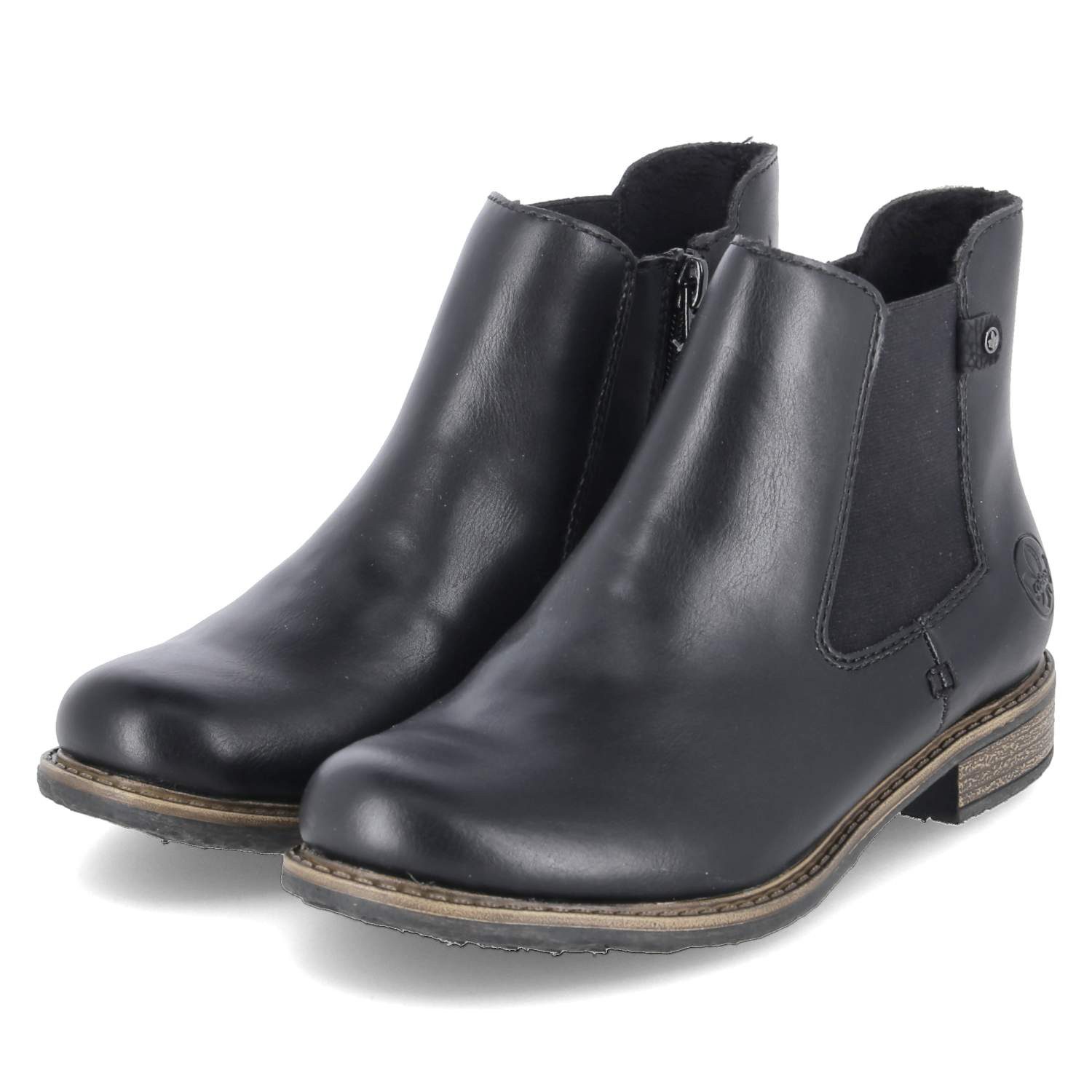 Rieker 74854-00 Damen Synthetik black Schlupfstiefel
