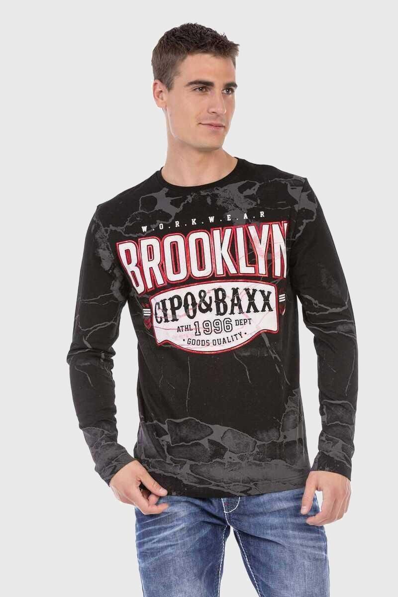 Cipo & Baxx T-Shirt Sweatshirts mit Print und Allover-Muster günstig online kaufen