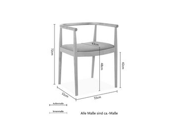 Guido Maria Kretschmer Home&Living Esszimmerstuhl Steen, Teilmassiv, in 4 Farben