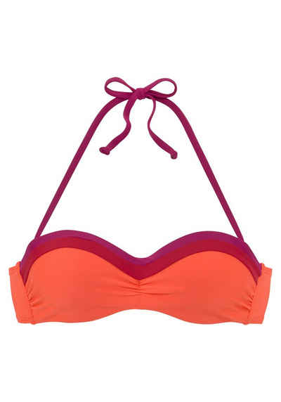 s.Oliver Bügel-Bandeau-Bikini-Top Yella, mit kontrastfarbenen Details
