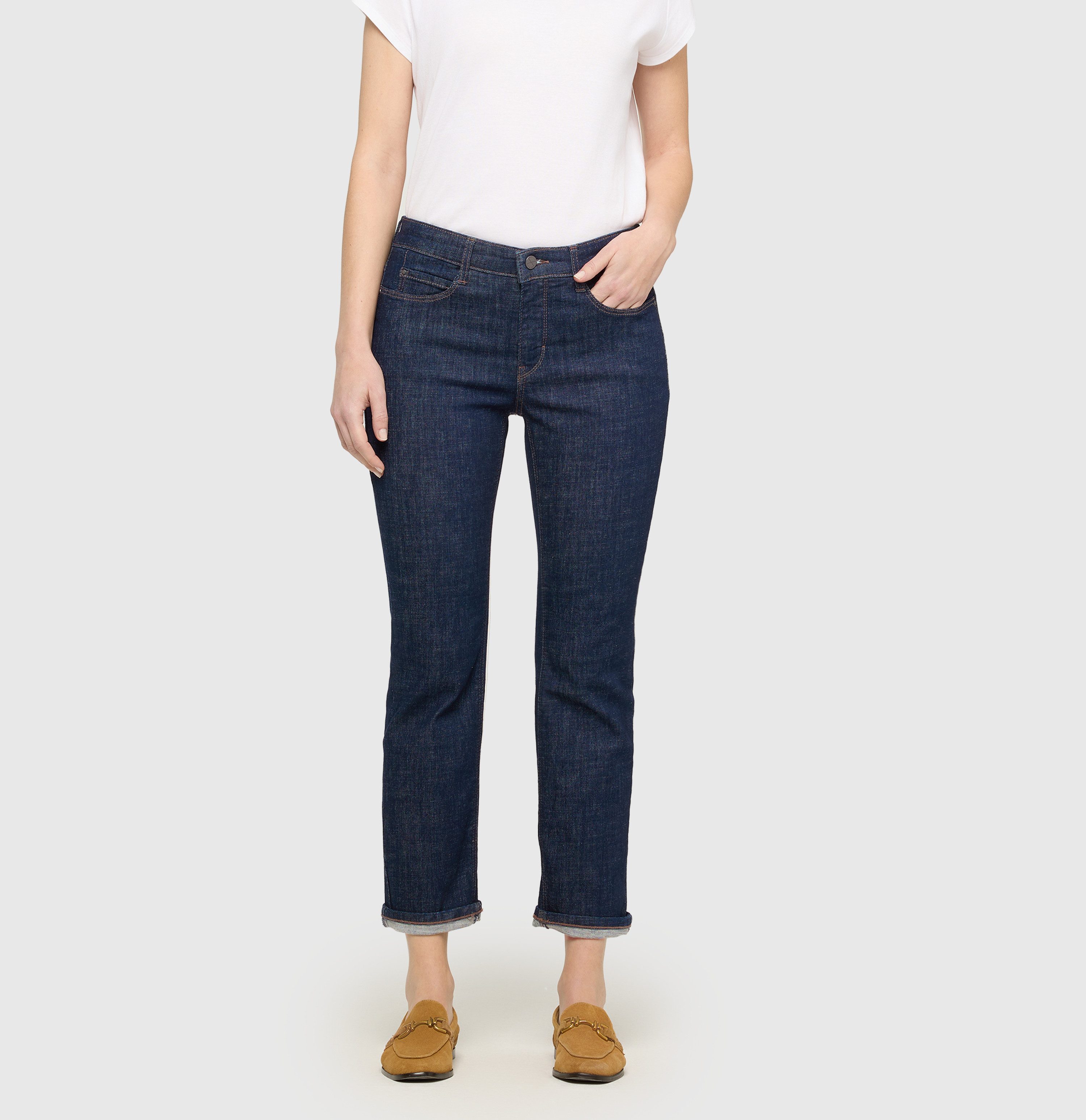MAC 7/8-Jeans DREAM cropped auth. Innovativer Hyperstretch Denim mit figurformendem Shaping-Effekt