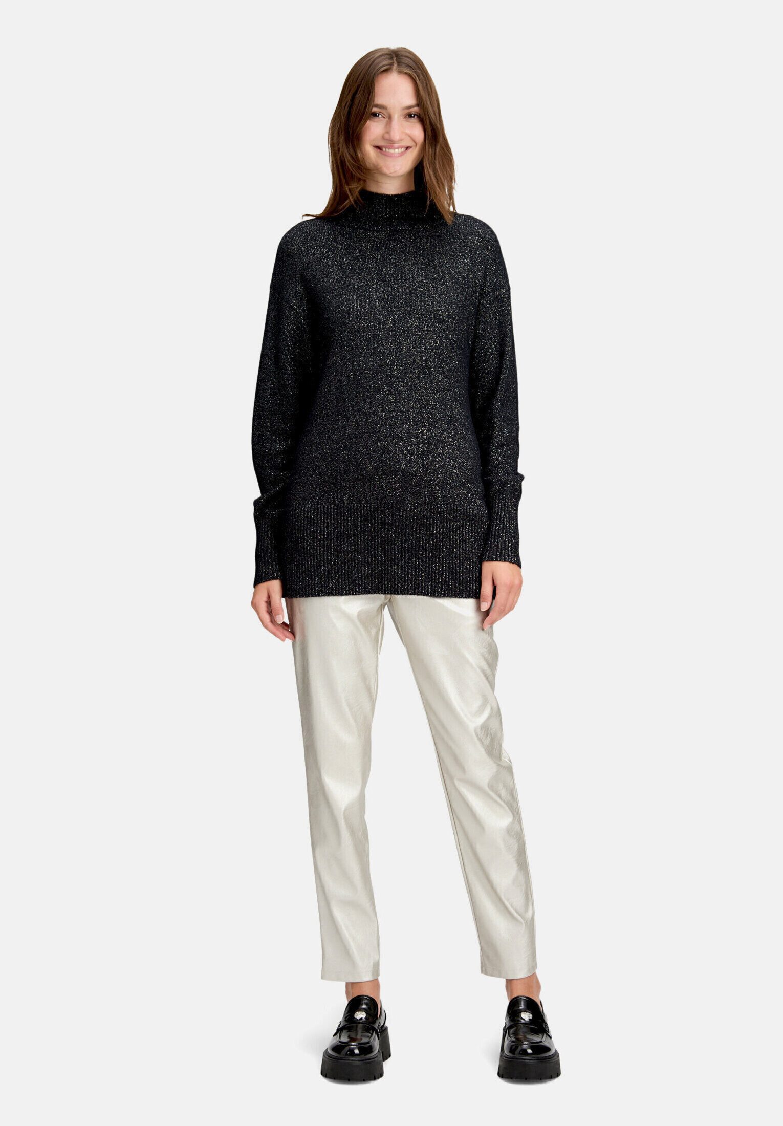 Betty&Co Strickpullover Damen mit Lurexfaden (1-tlg)