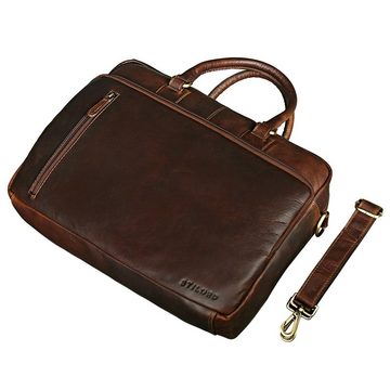 STILORD Laptoptasche "Fabius" Herren Umhängetasche Leder