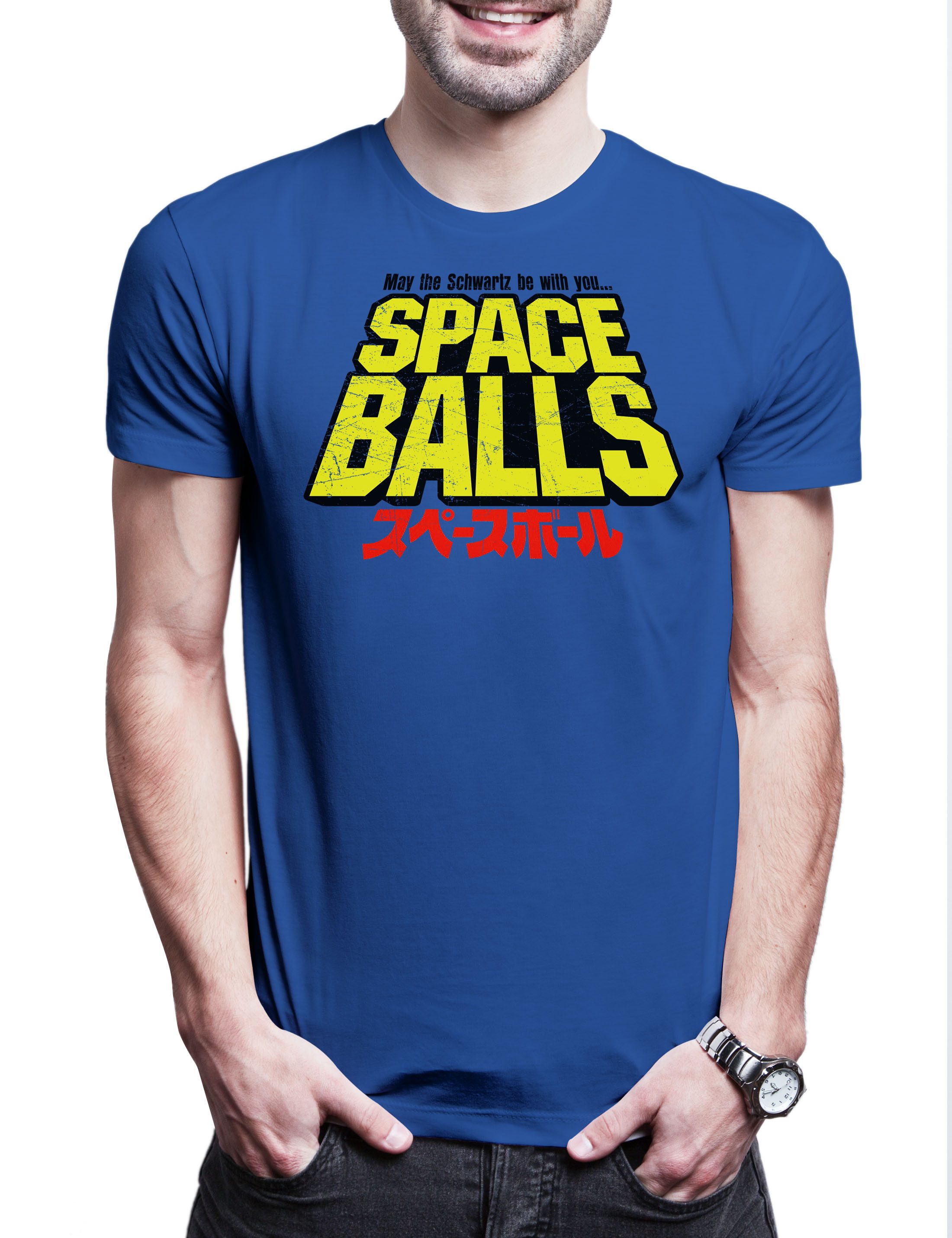 Print-Shirt Spaceballs Herren T-Shirt Dark Waldi Lord Helmchen Dark Helmet Cult