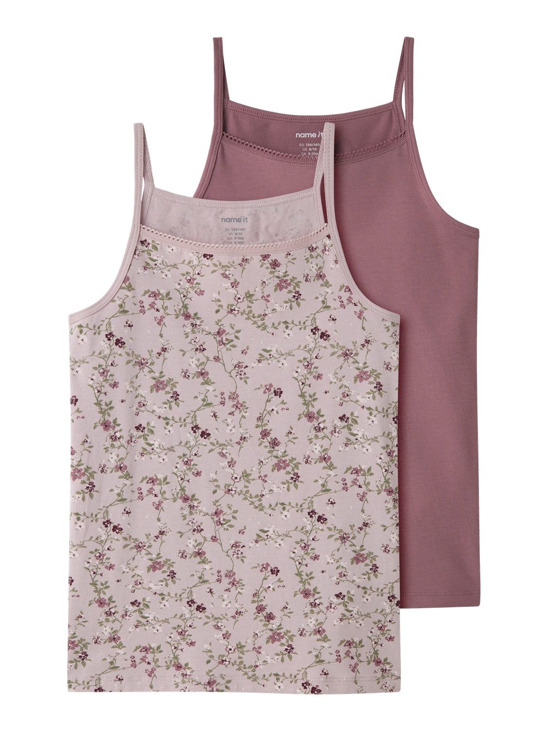 Name It Unterhemd (2-St) Nkfstrap Top 2P Violetflower