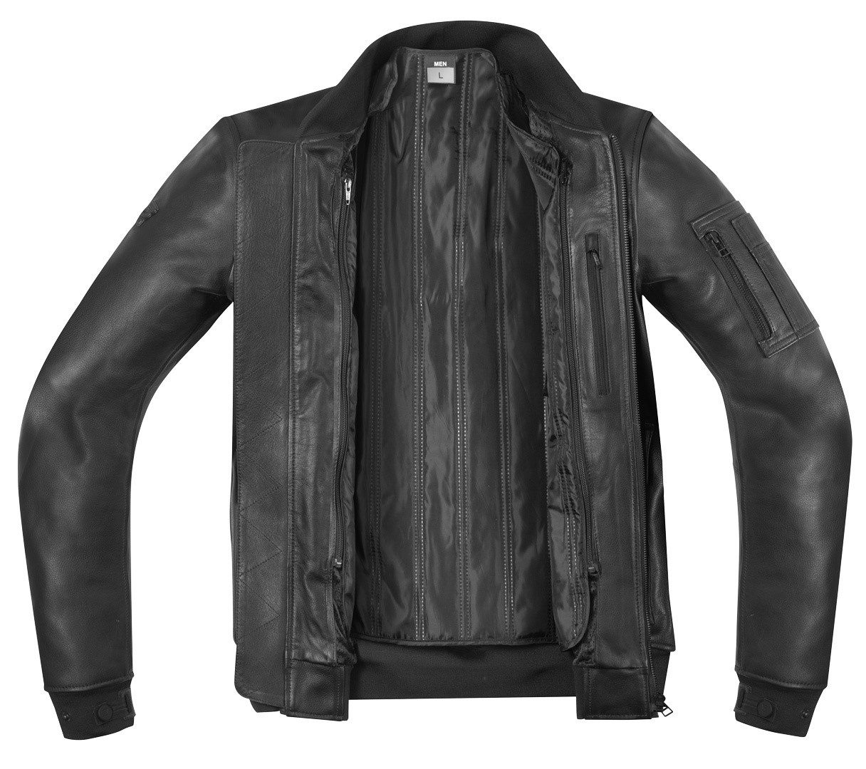 Bogotto Motorradjacke Daclan Motorrad Lederjacke herausnehmbares Innenfutter – Bild 4 von 5