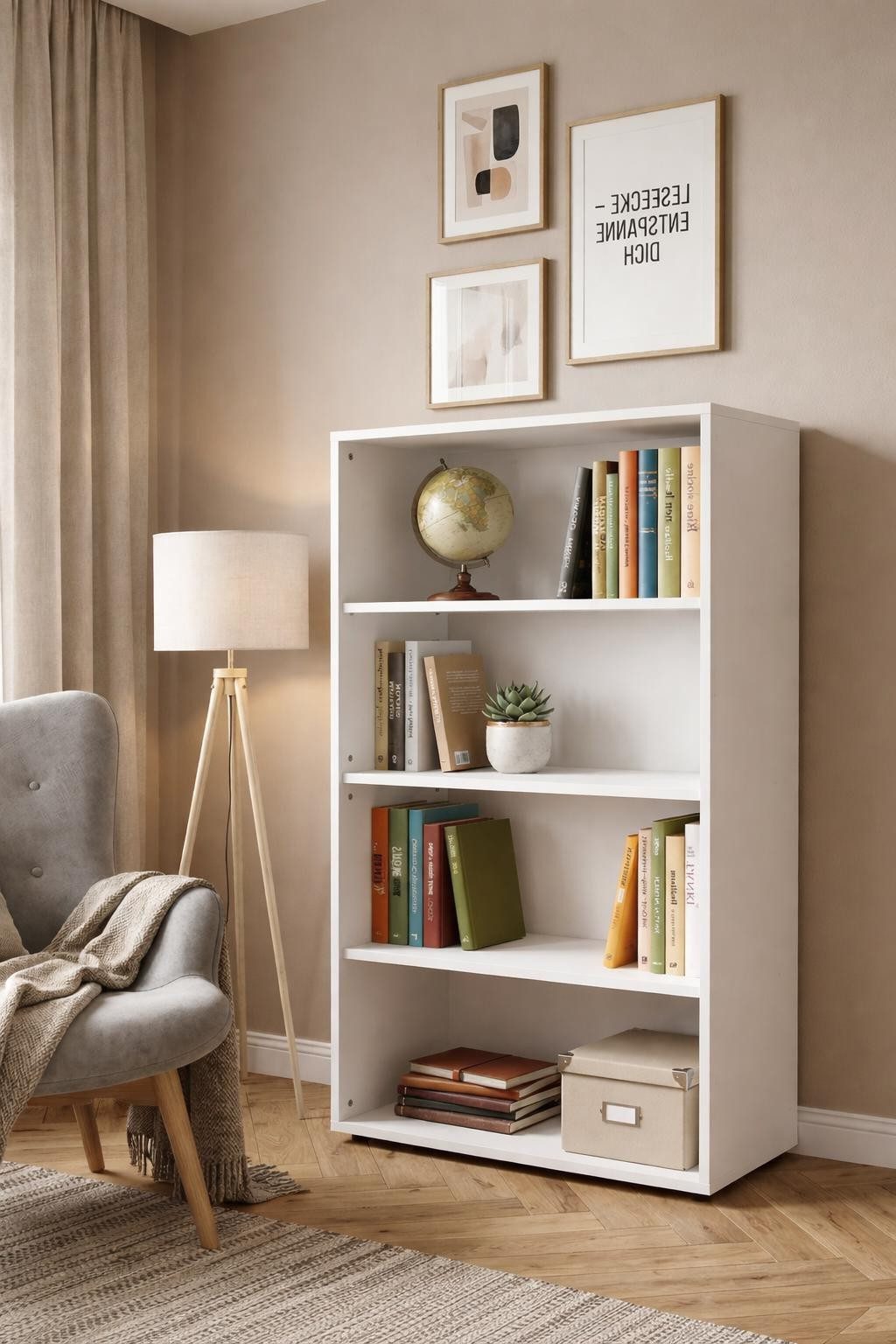 Xlmoebel Aktenschrank Stilvoller Aktenschrank in Weiß mit modernem, klaren Design (Aktenschrank Weiß) Made in Europa