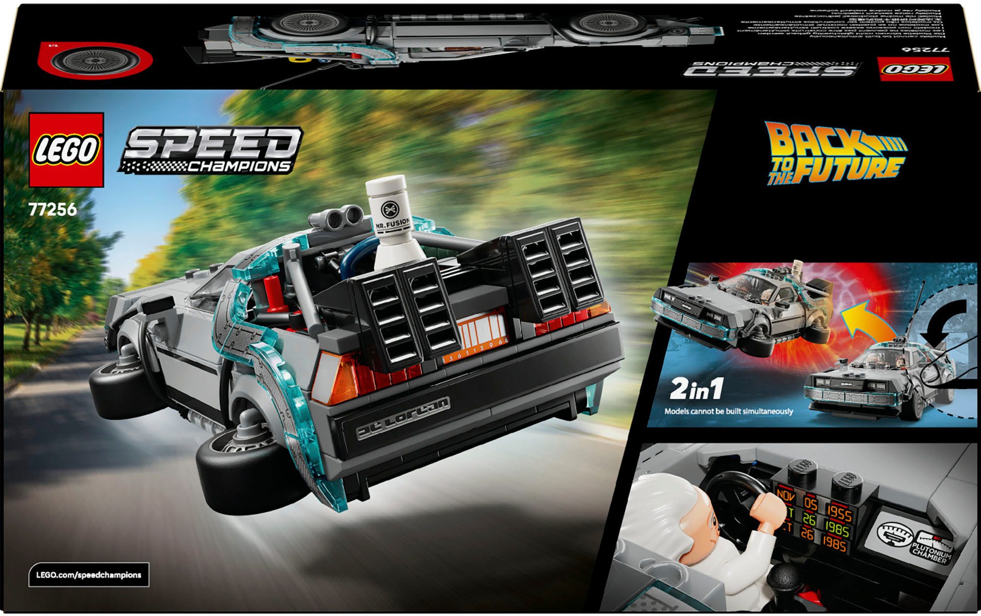 LEGO® Zeitmaschine aus Zurück in die Zukunft (77256), LEGO Speed Champions Konstruktionsspielsteine, (357 St), Made in Europe