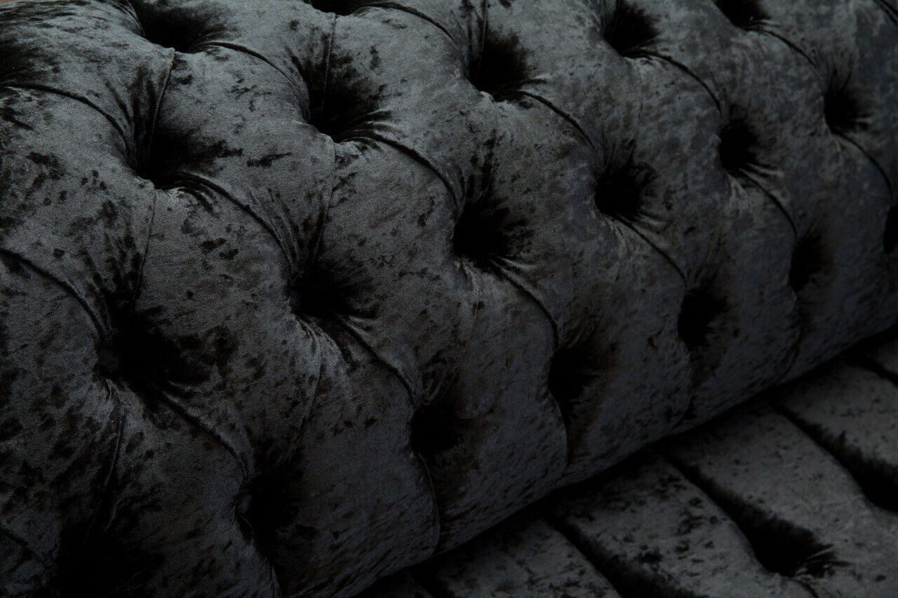 JVmoebel Chesterfield-Sofa Chesterfield Sofa Original Microfaser Couch Neu Webstoff, Packung, Made in Europa