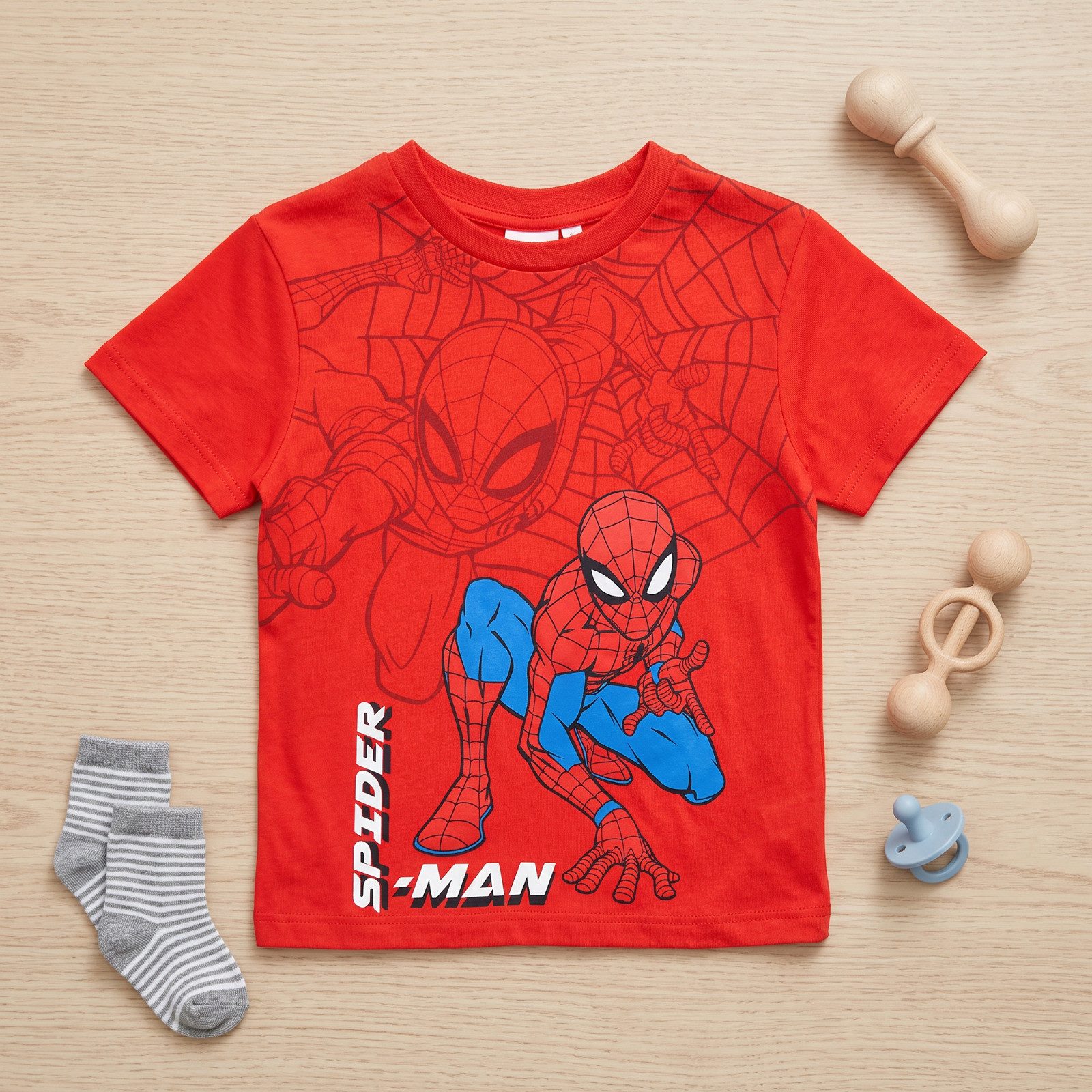 MARVEL Print-Shirt Marvel Spiderman Kinder Jungen T-Shirt Kurzarm Shirt Gr. 98 bis 128 (1-tlg) 100% Baumwolle – Bild 5 von 5