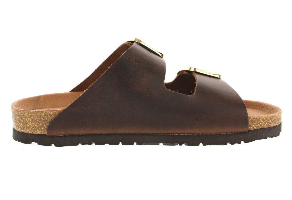 SUPERSOFT Fjort Damen Pantolette mit Fußbett Keilpantolette