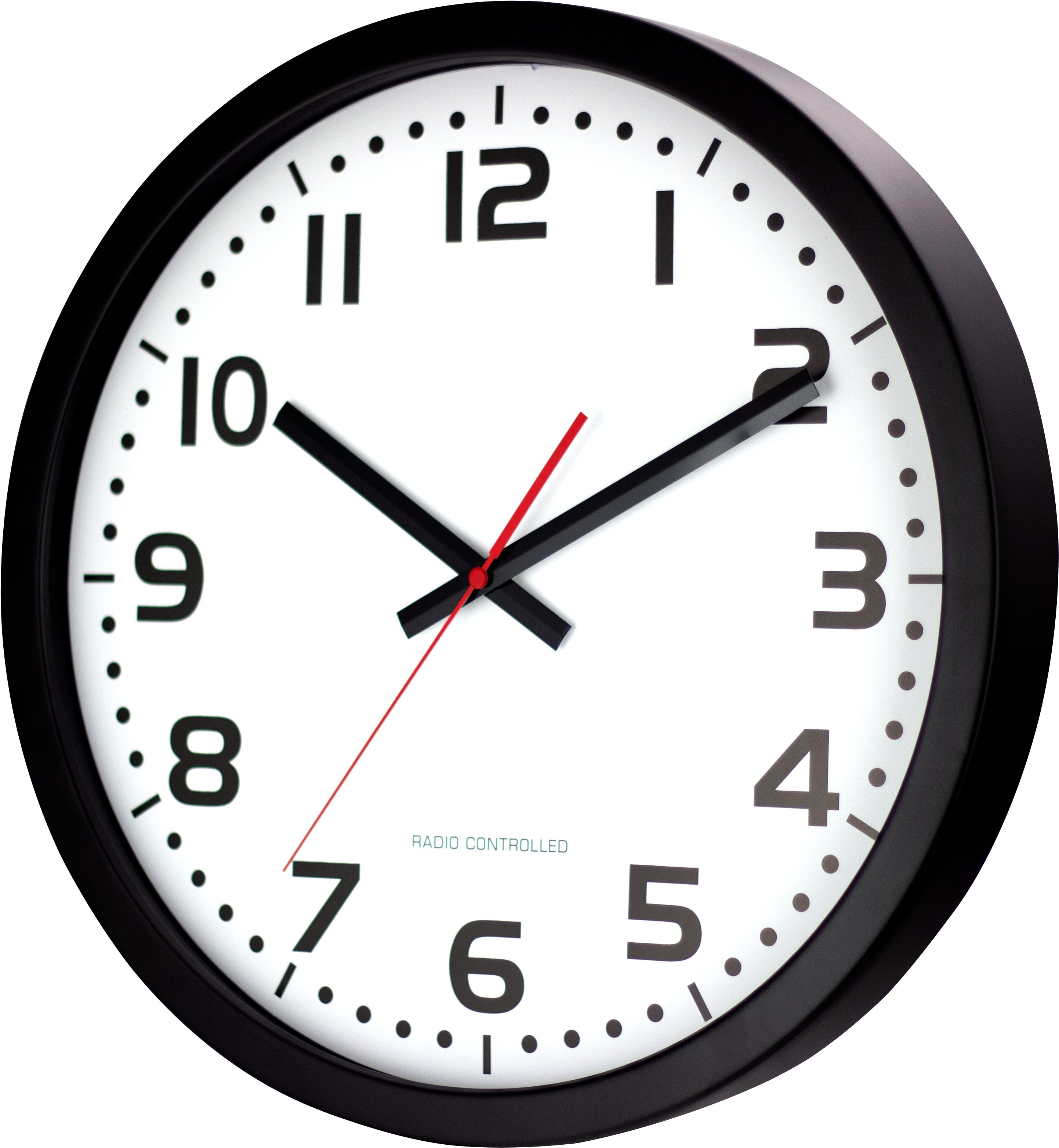 EUROTIME Funkwanduhr Eurotime-59990 Funkwanduhr mit gut lesbarem 12-Zahlen- günstig online kaufen