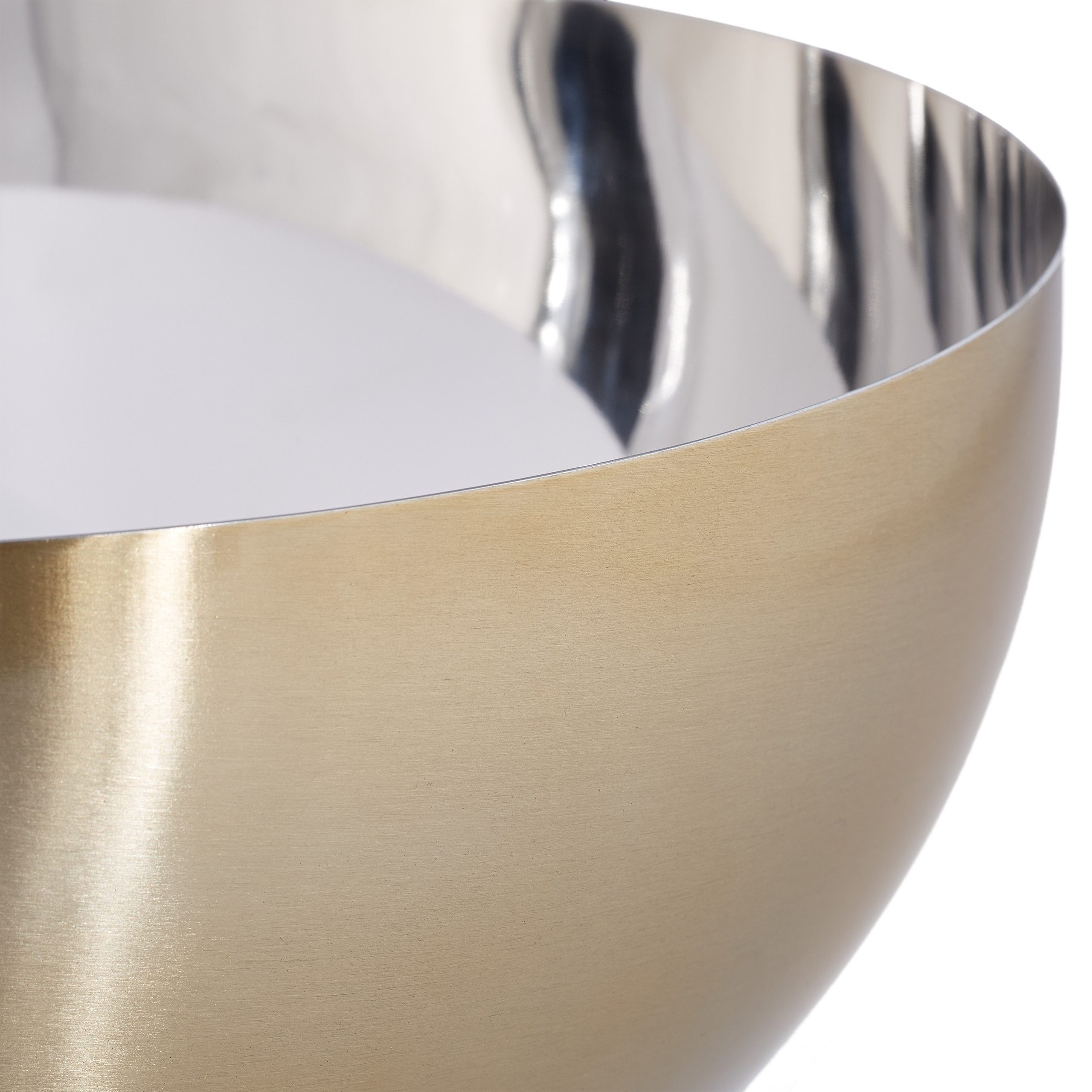 relaxdays Servierschüssel 2 x moderne Servierschüssel Ø 15 cm, Edelstahl