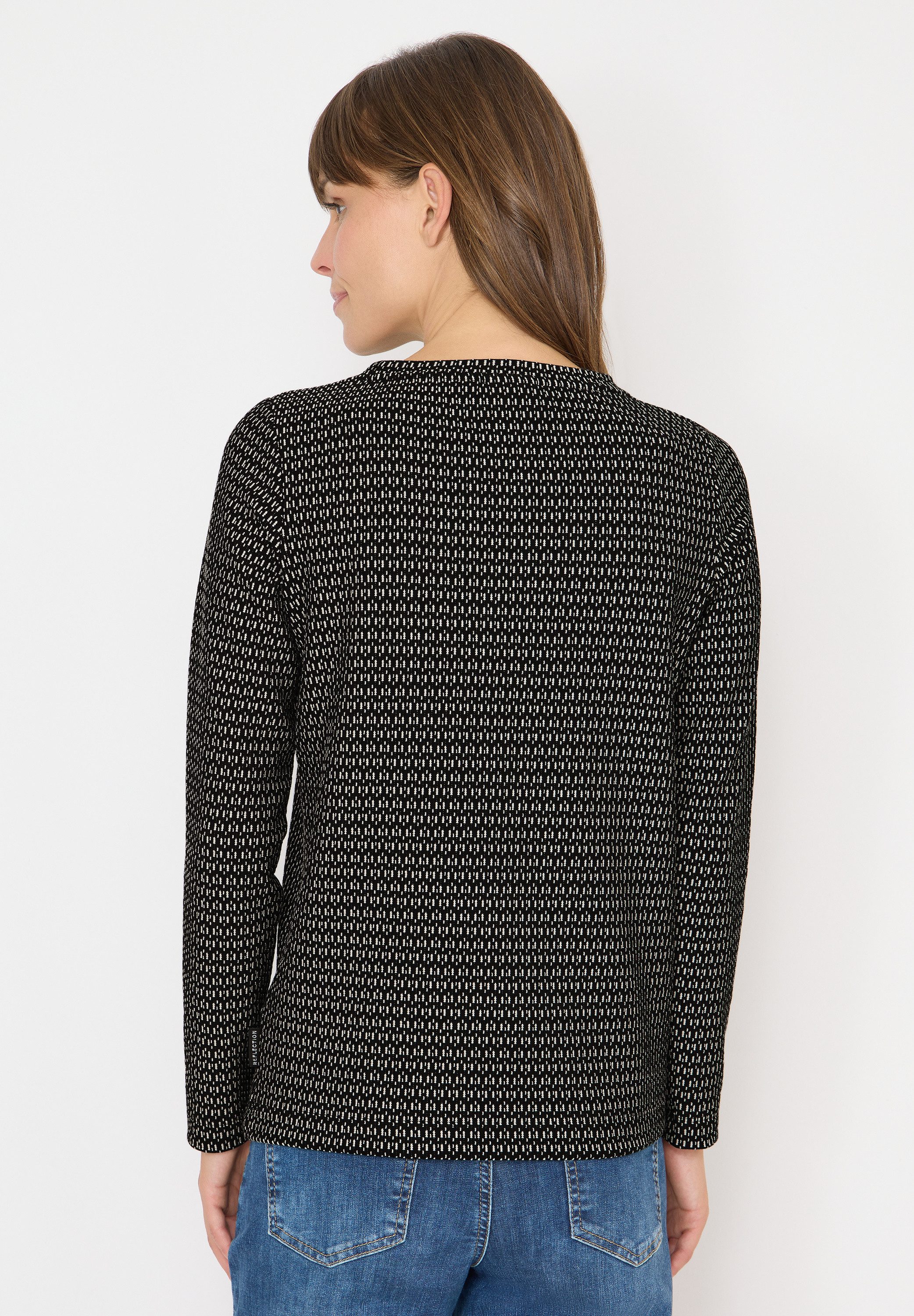 CECIL Langarmshirt mit U-Boot-Ausschnitt günstig online kaufen