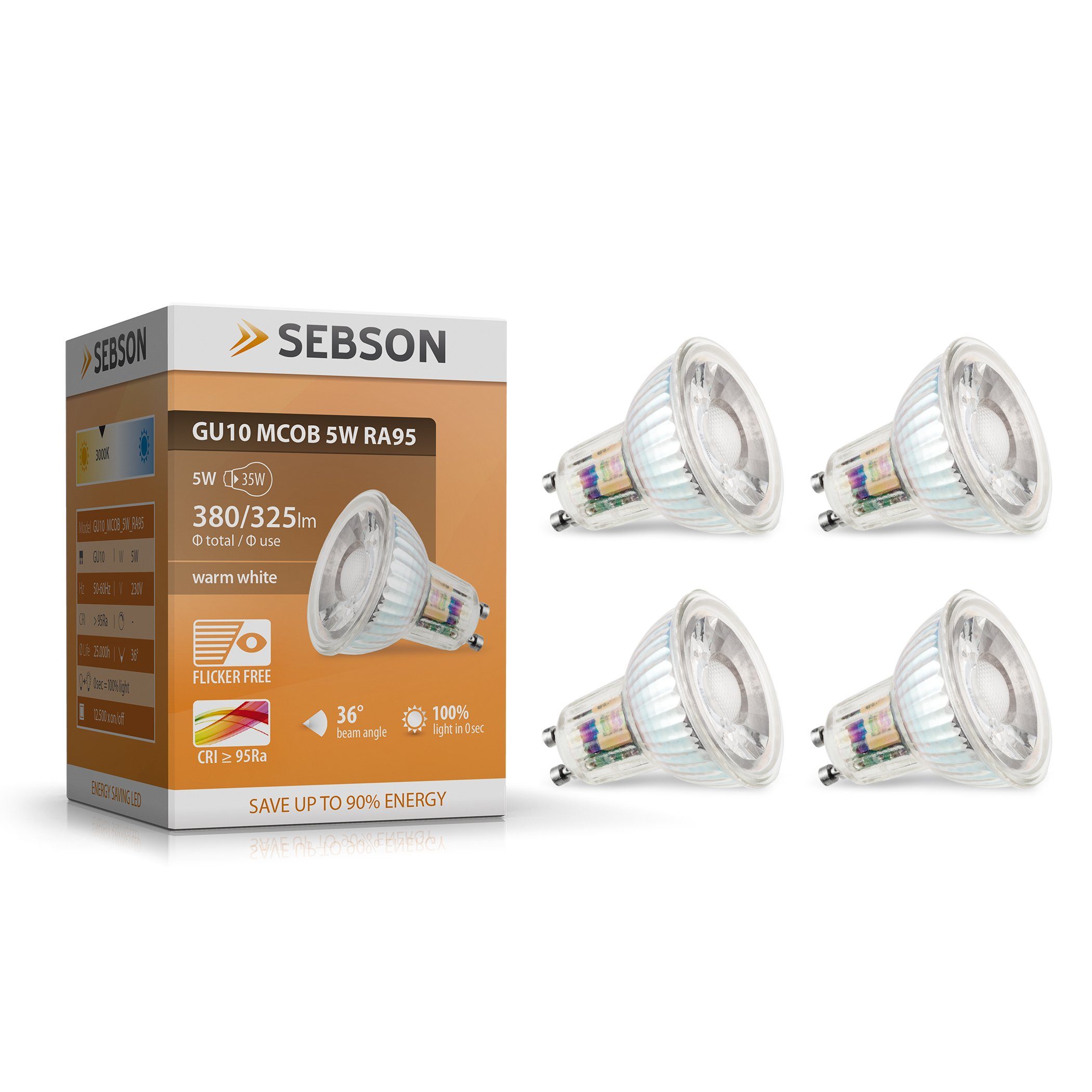 SEBSON LED-Leuchtmittel GU10 LED Lampe 5W günstig online kaufen