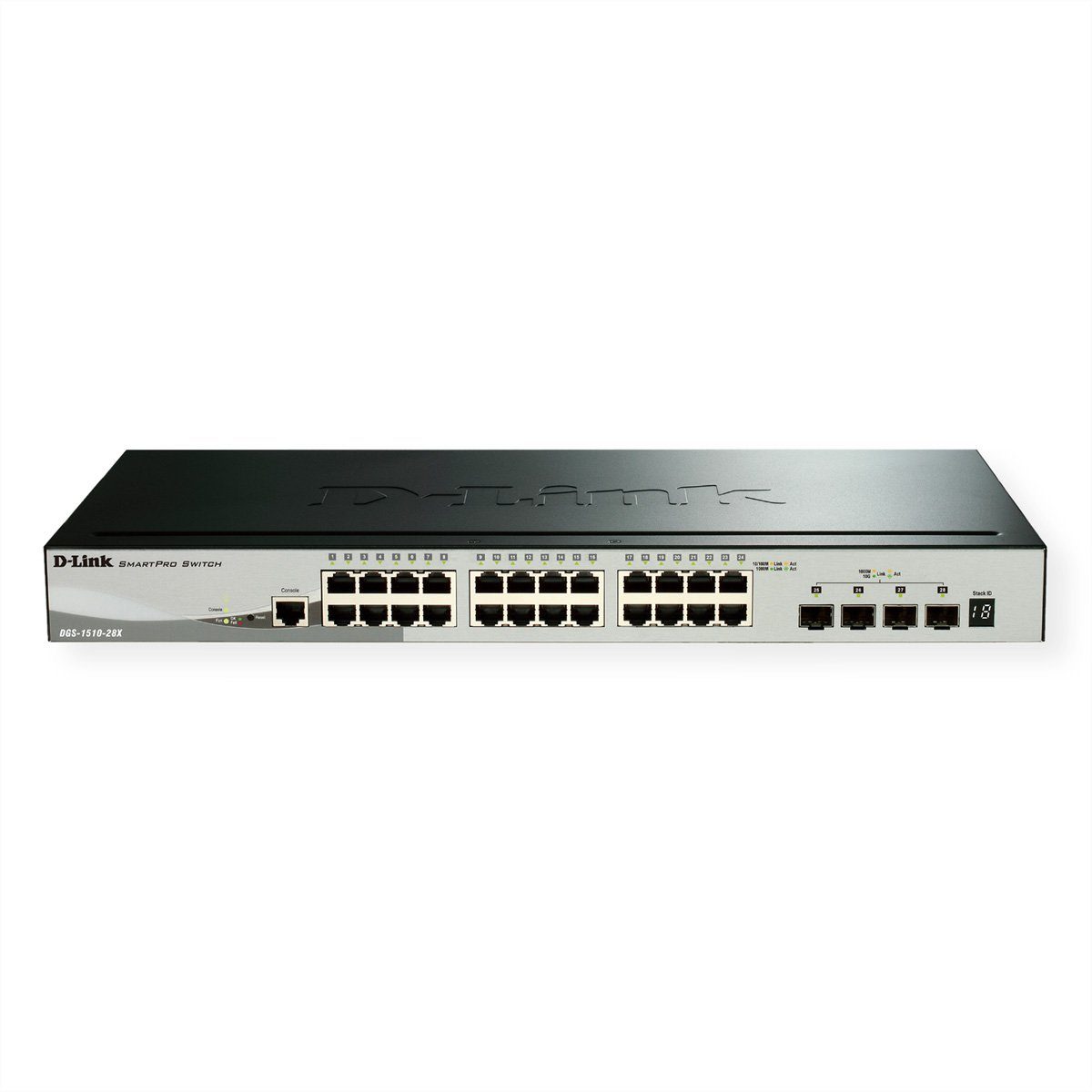 DGS-1510-28X Smart Managed Gigabit Stack Switch 4x 10G Netzwerk-Switch