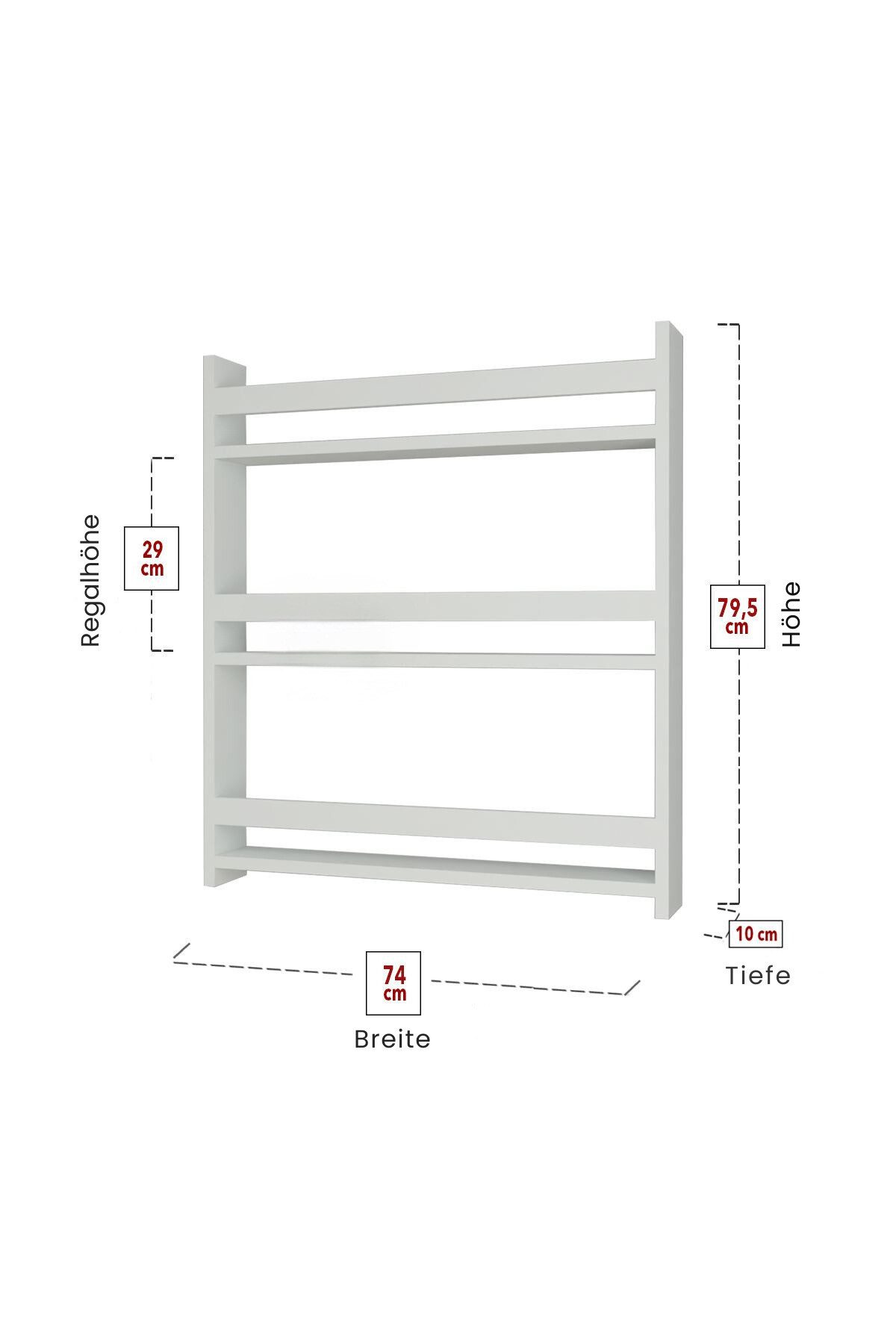 gowoll Kinderregal Bücherregal Kinder Wandregal Weiß 79x74 cm mit 3 Ablagen, Montessori Buch Regal Kinderzimmer Möbel, Deko Bookshelf Organizer Kinderregal. Reduzierter Preis € 29,95. Unverbindliche Preisempfehlung € 50,00, (€ 29,95 pro 1 Stk)